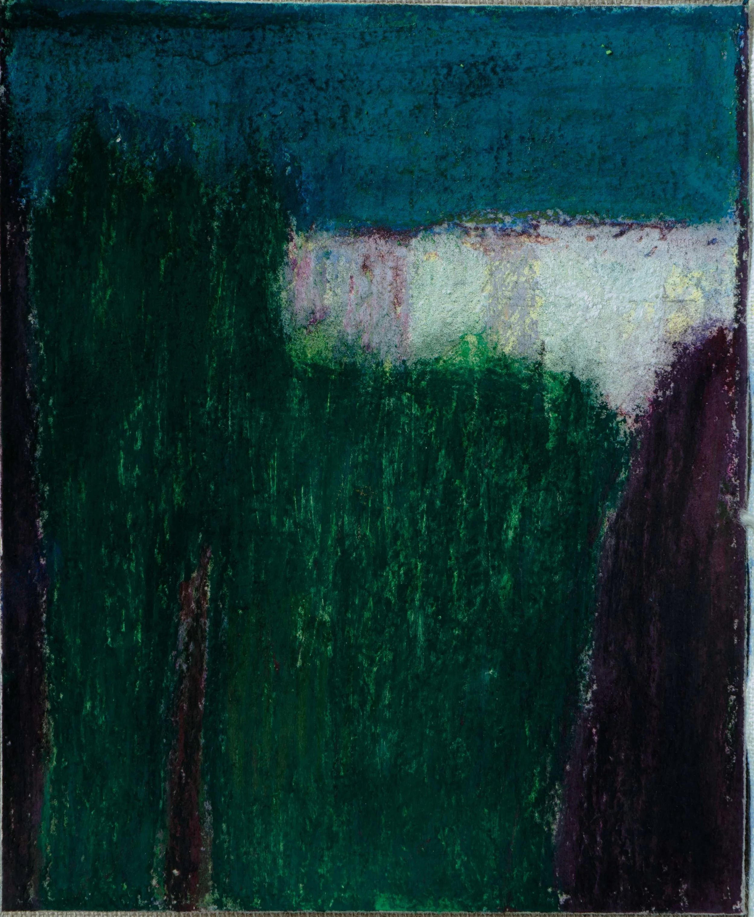 Petit Nocturne 3, 20x16,5cm. Technique mixte sur papier, 2018