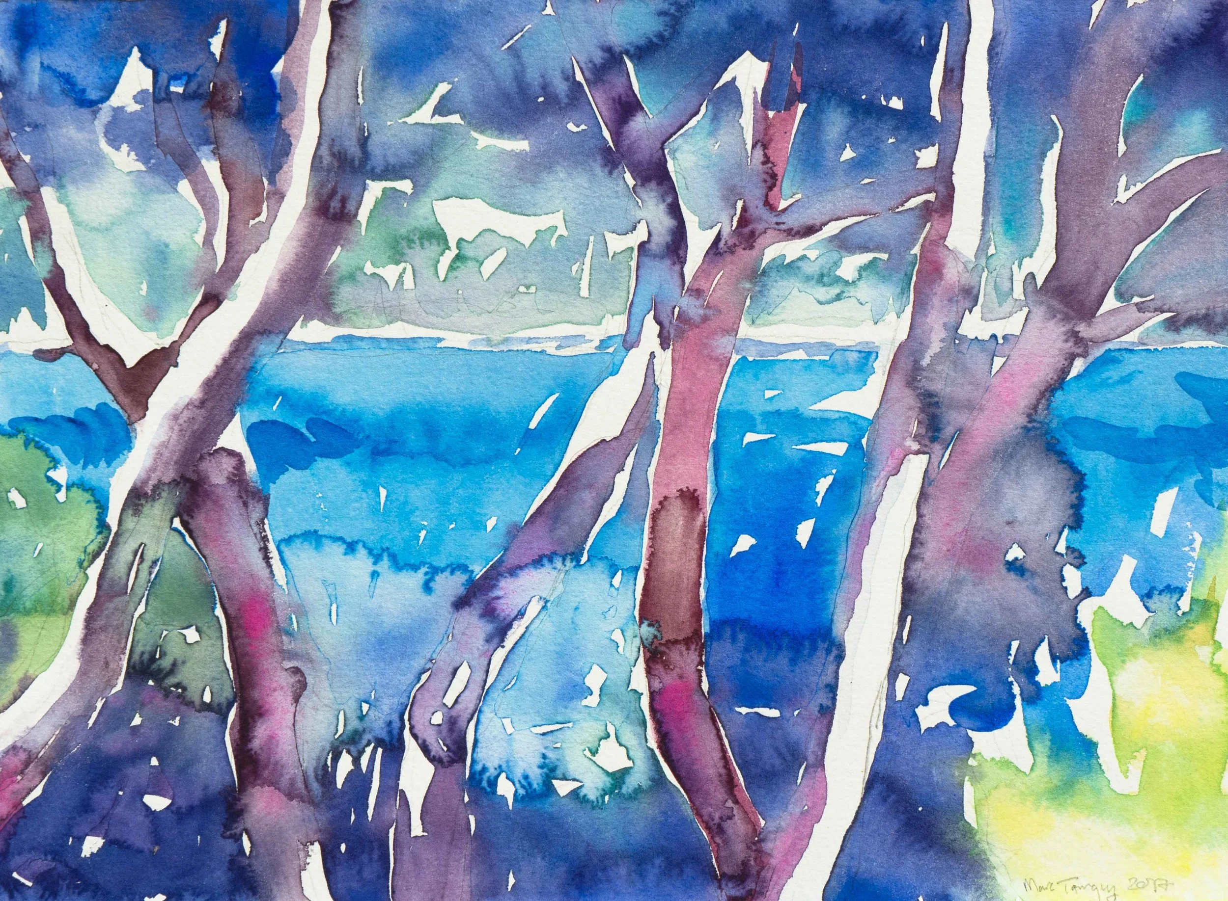 Cassis (2), 28x38cm. Aquarelle, 2017