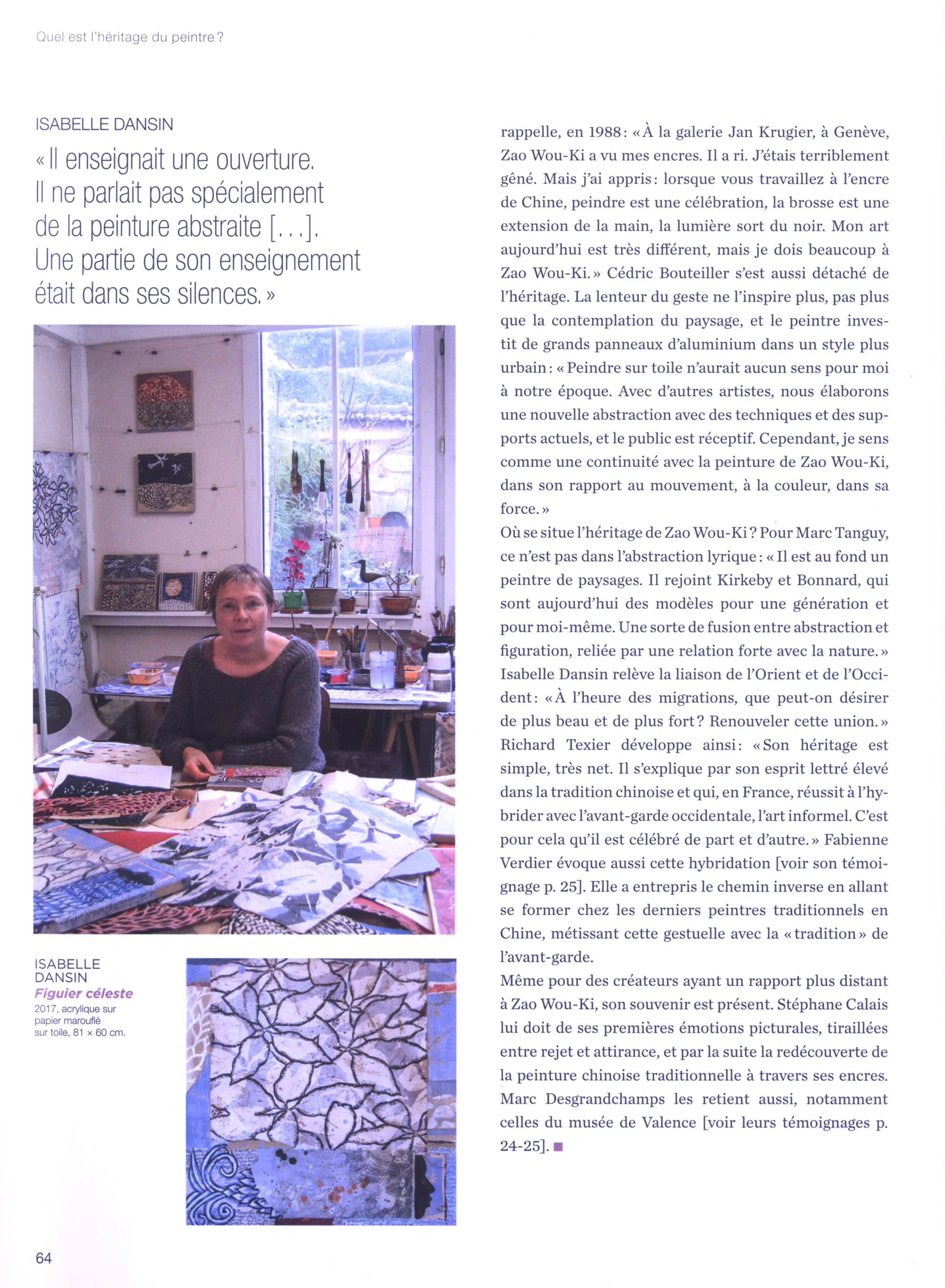 Beaux-Arts Magazine, numéro spécial Zao Wou Ki