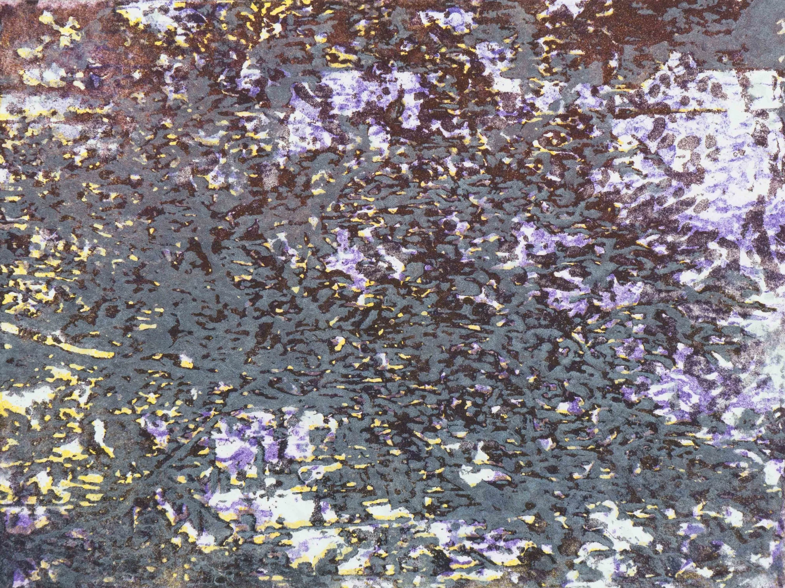 Mortefontaine 16, image 20x27cm. Aquatinte couleur monotype, 2011