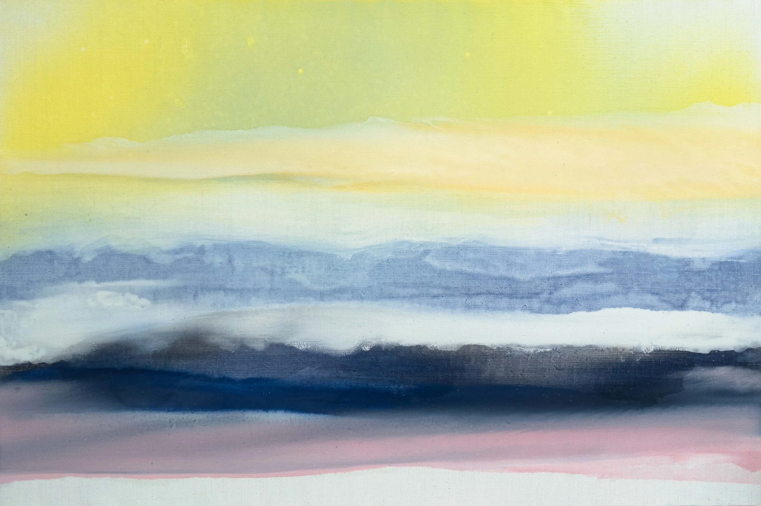 Au Dessus de l'Horizon (2), 97x146cm. Huile sur toile, 2016