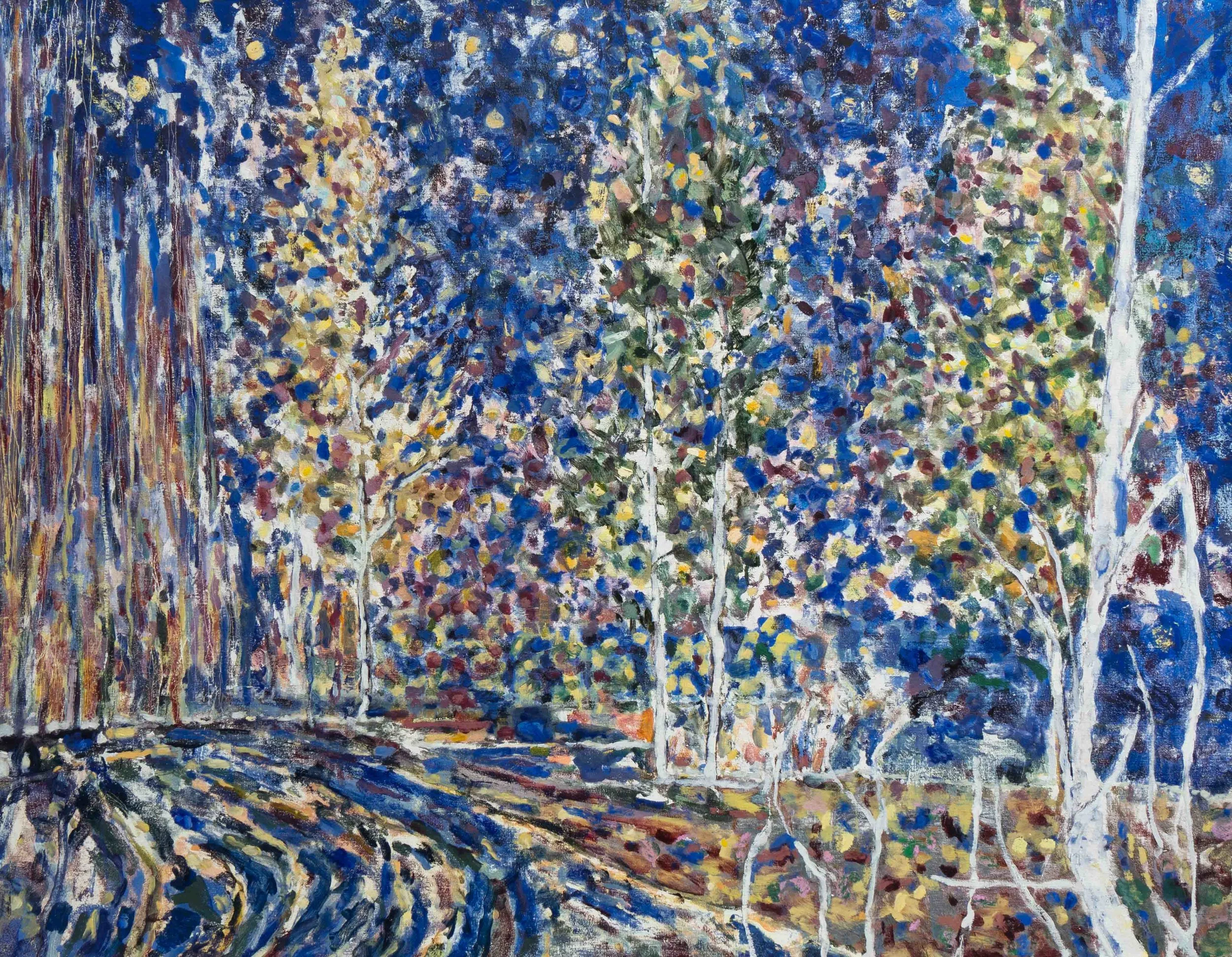 Three Trees, 114x146cm. Huile sur toile, 2017