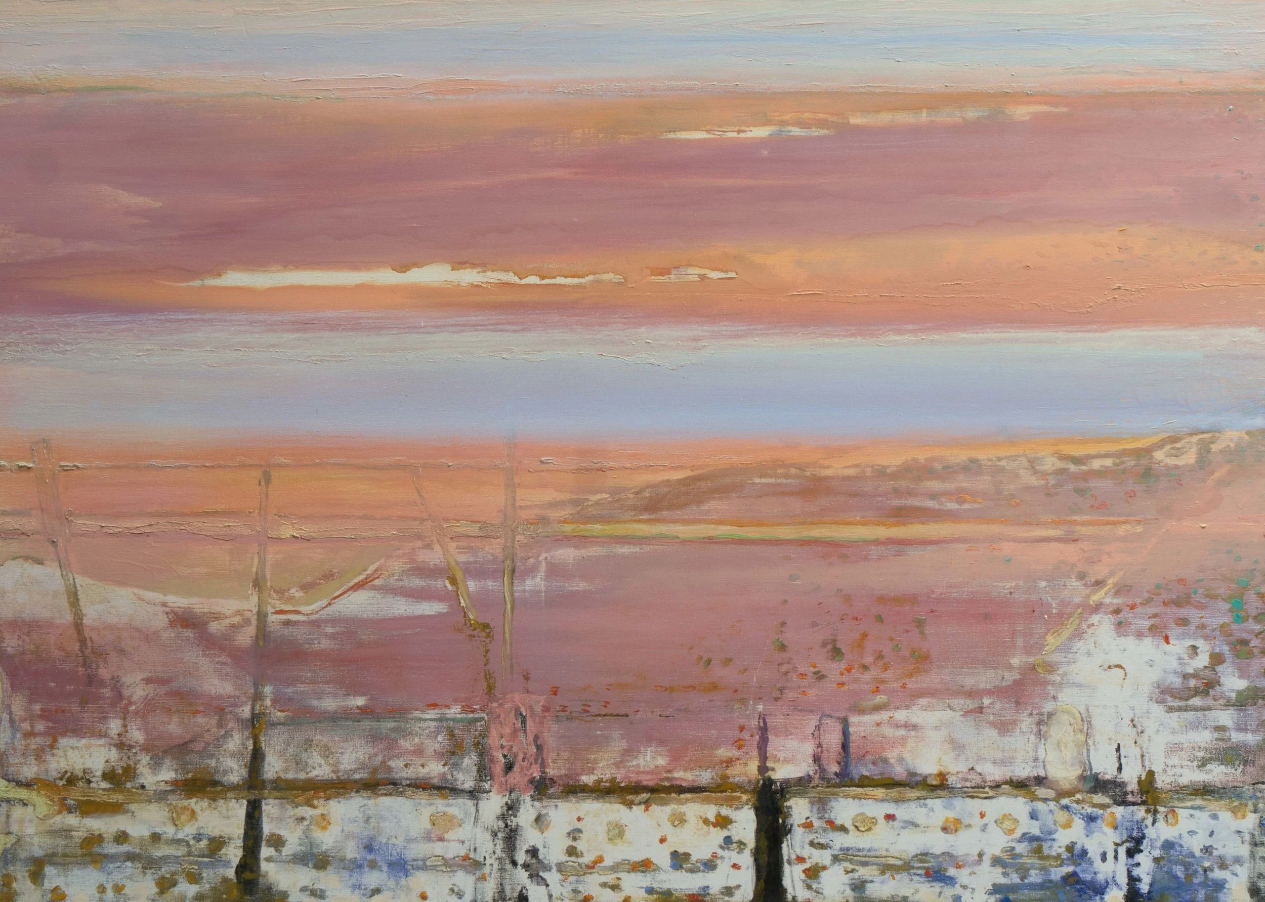 Lagune, 114x162cm. Huile sur toile. 2008-2017