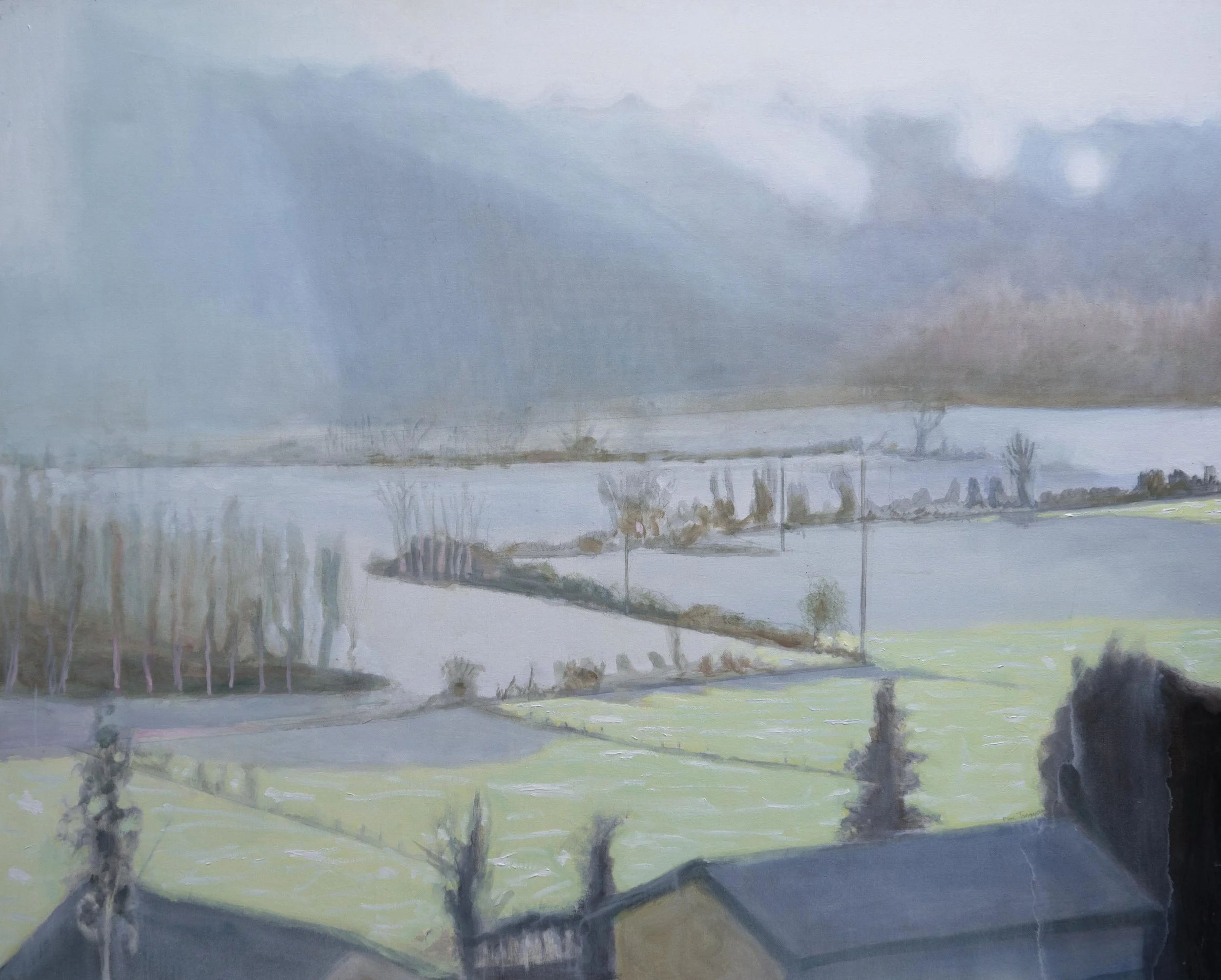 Hiver, 130x162cm. Huile sur toile. 2007, collection particulière