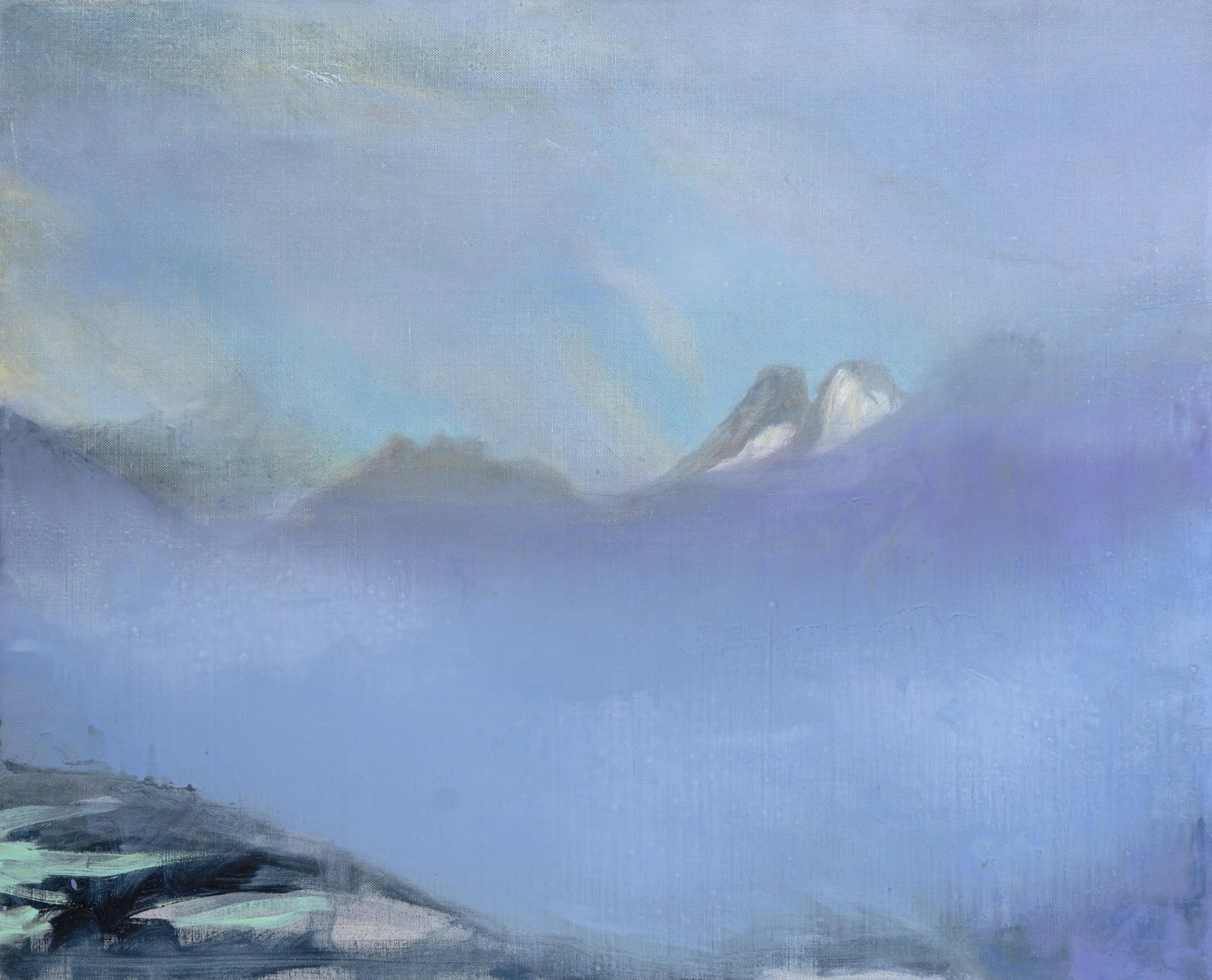 Les Ecrins, 80x100cm. Huile sur toile, 2017