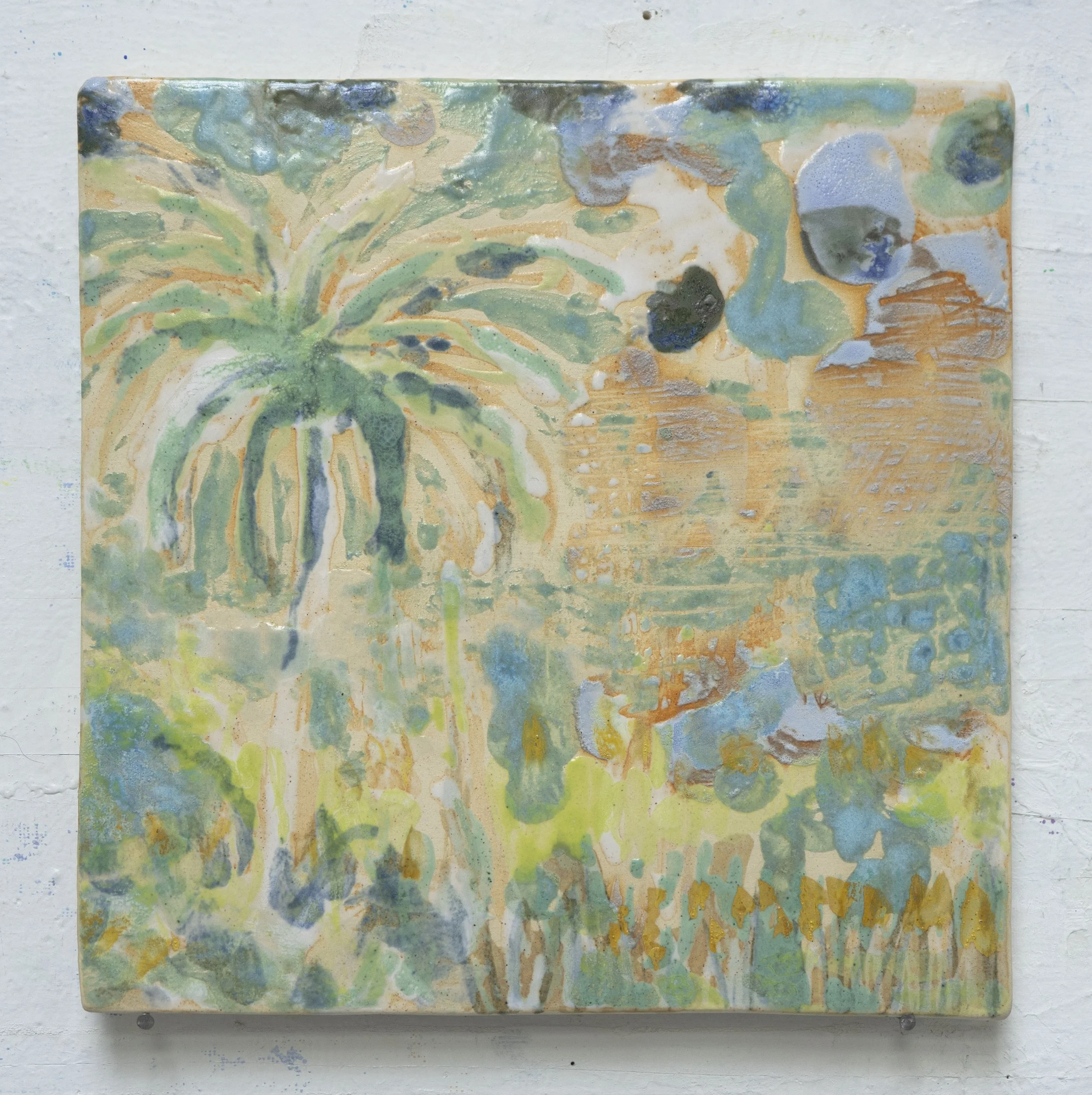 Jardin 5, 23x23cm. Céramique, 2025