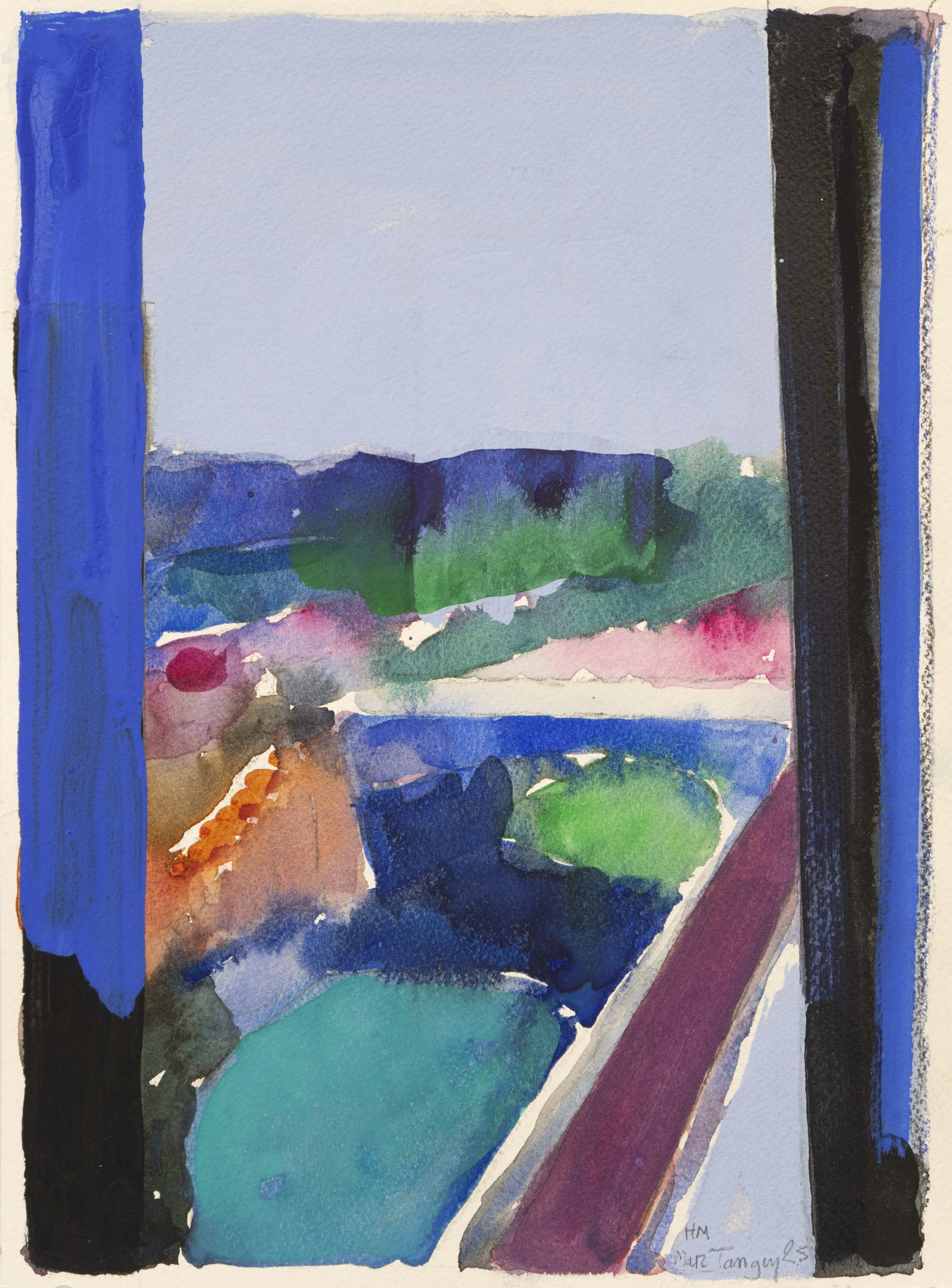 HM, 31x23cm. Aquarelle et acrylique sur papier, 2025
