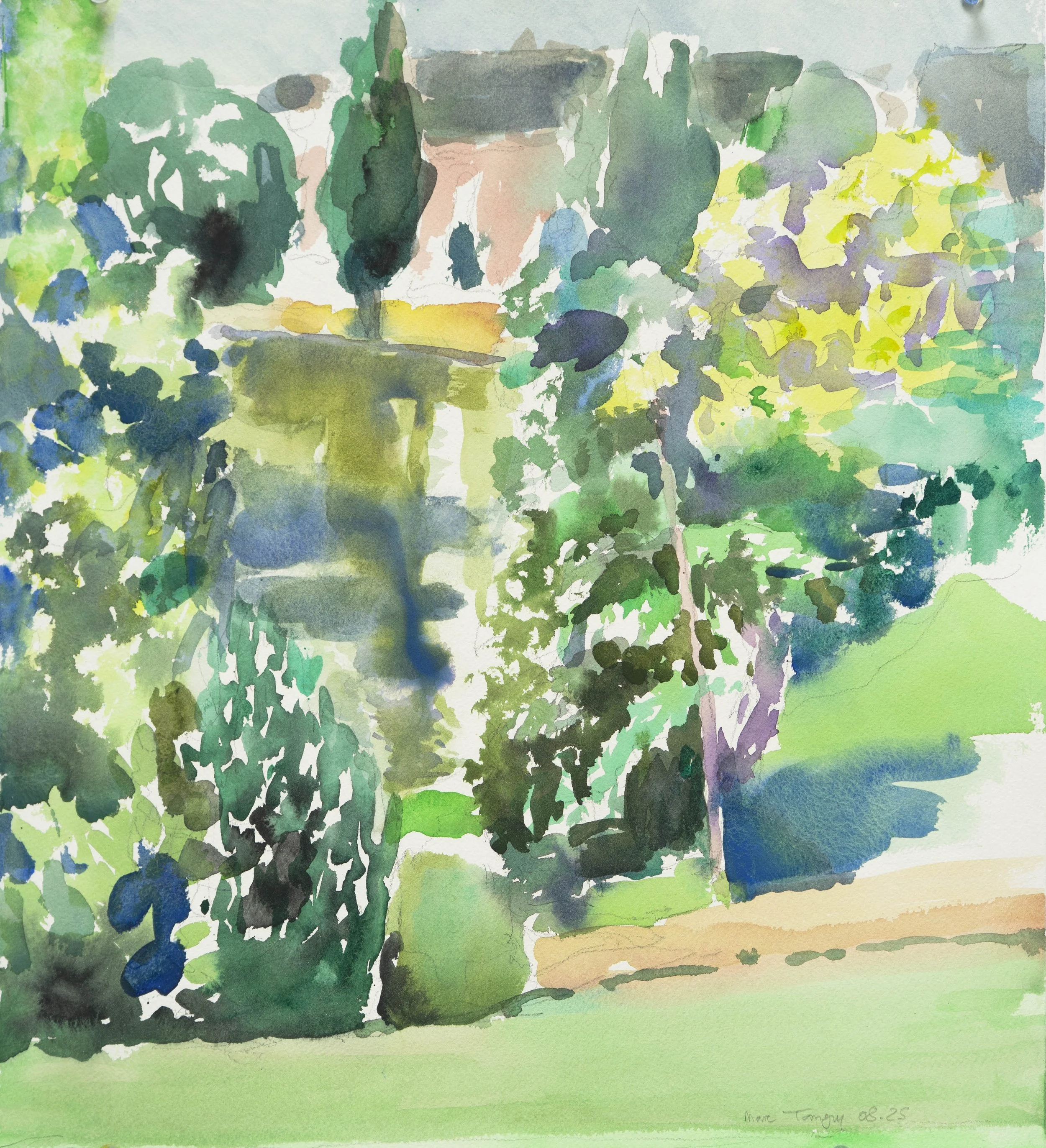 Parc, 42x38cm. Aquarelle, 2025