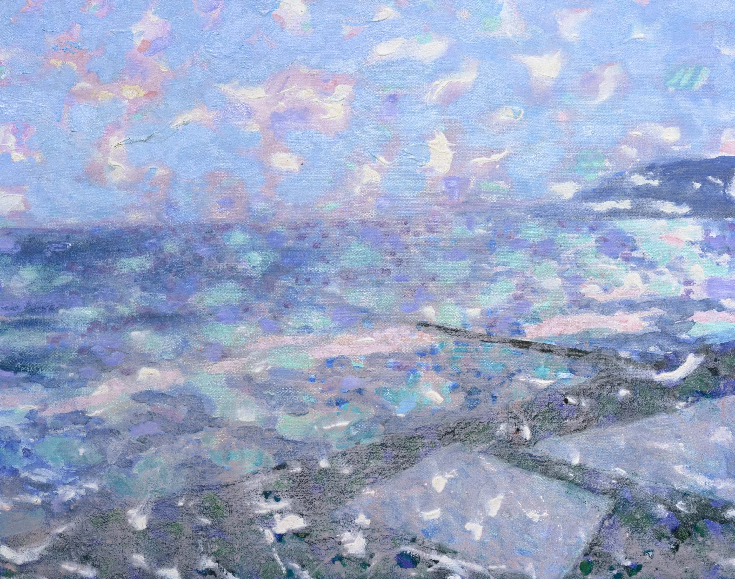  Marine, Vent, 73x92cm. Huile sur toile,  Sea, Wind, 28.7 × 36.2 inches. Oli on canvas,  2014 