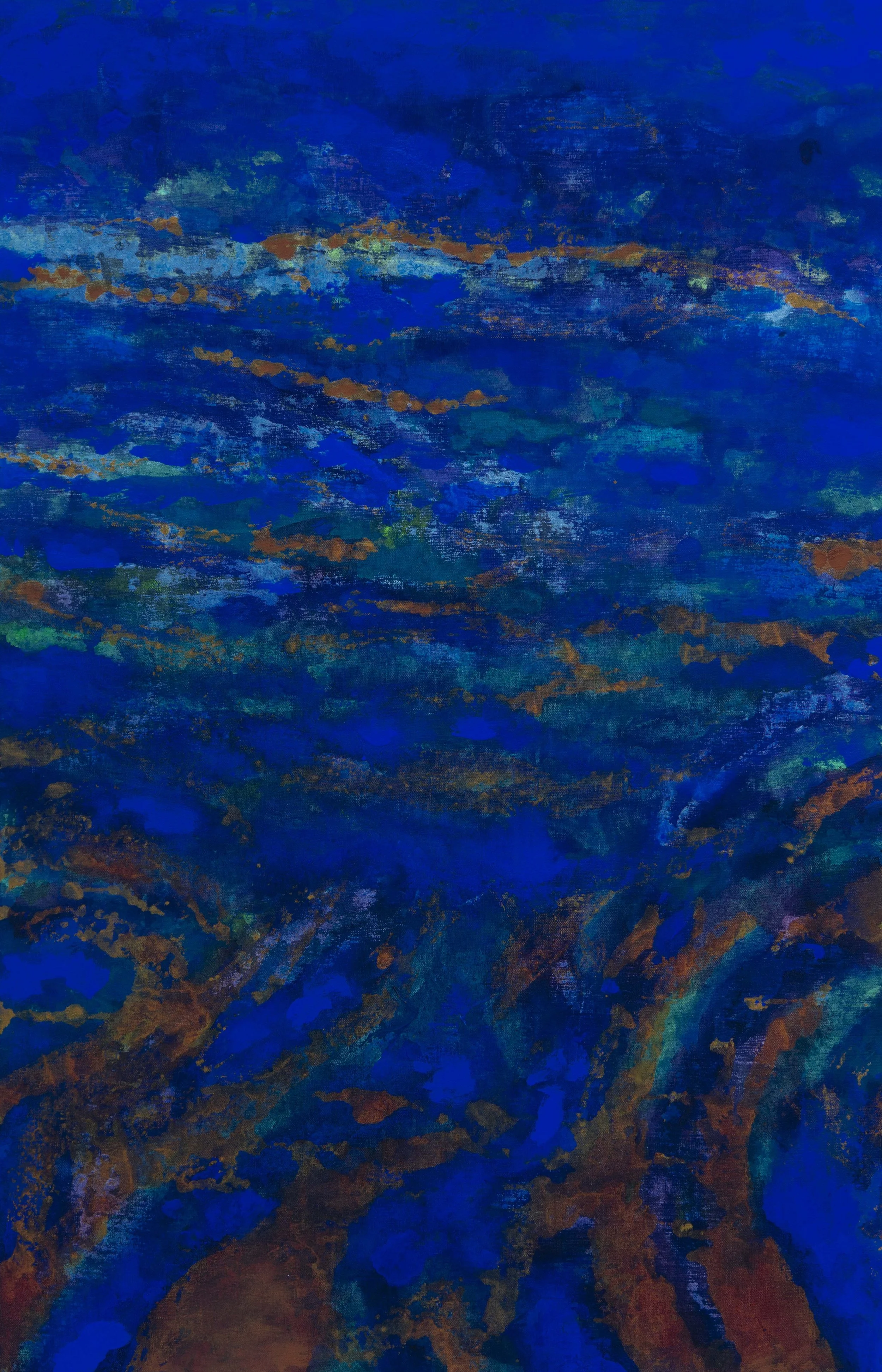  Oxyde, 100x65cm. Acrylique sur toile,  Oxide, 39.4 × 25.6 inches. Acrylic on canvas,  2026 