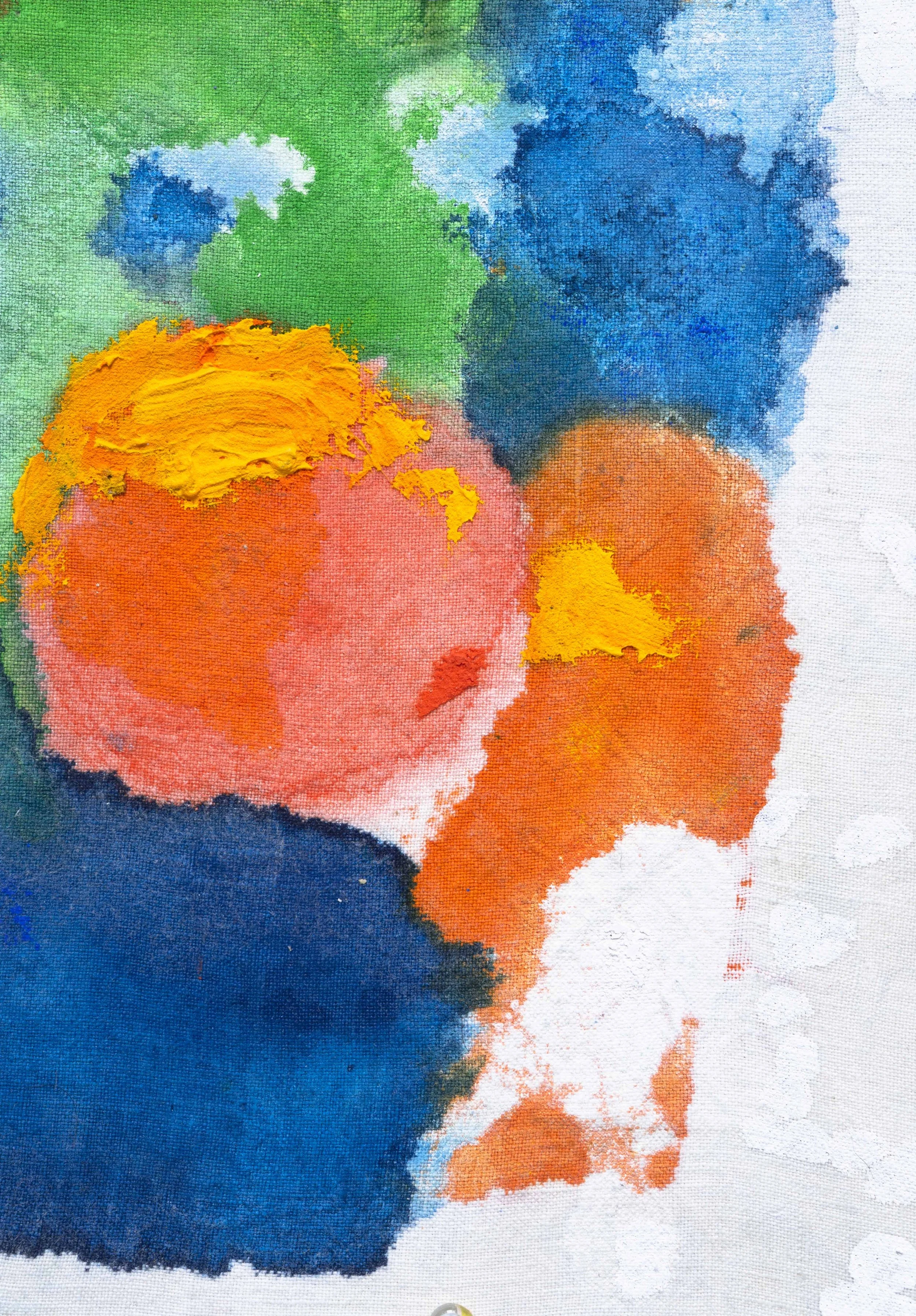  Orange, 24,5x17cm. Acrylique sur toile montée sur panneau -  Acrylic on canvas mounted on board, 9.6 × 6.7 inches.  2025 