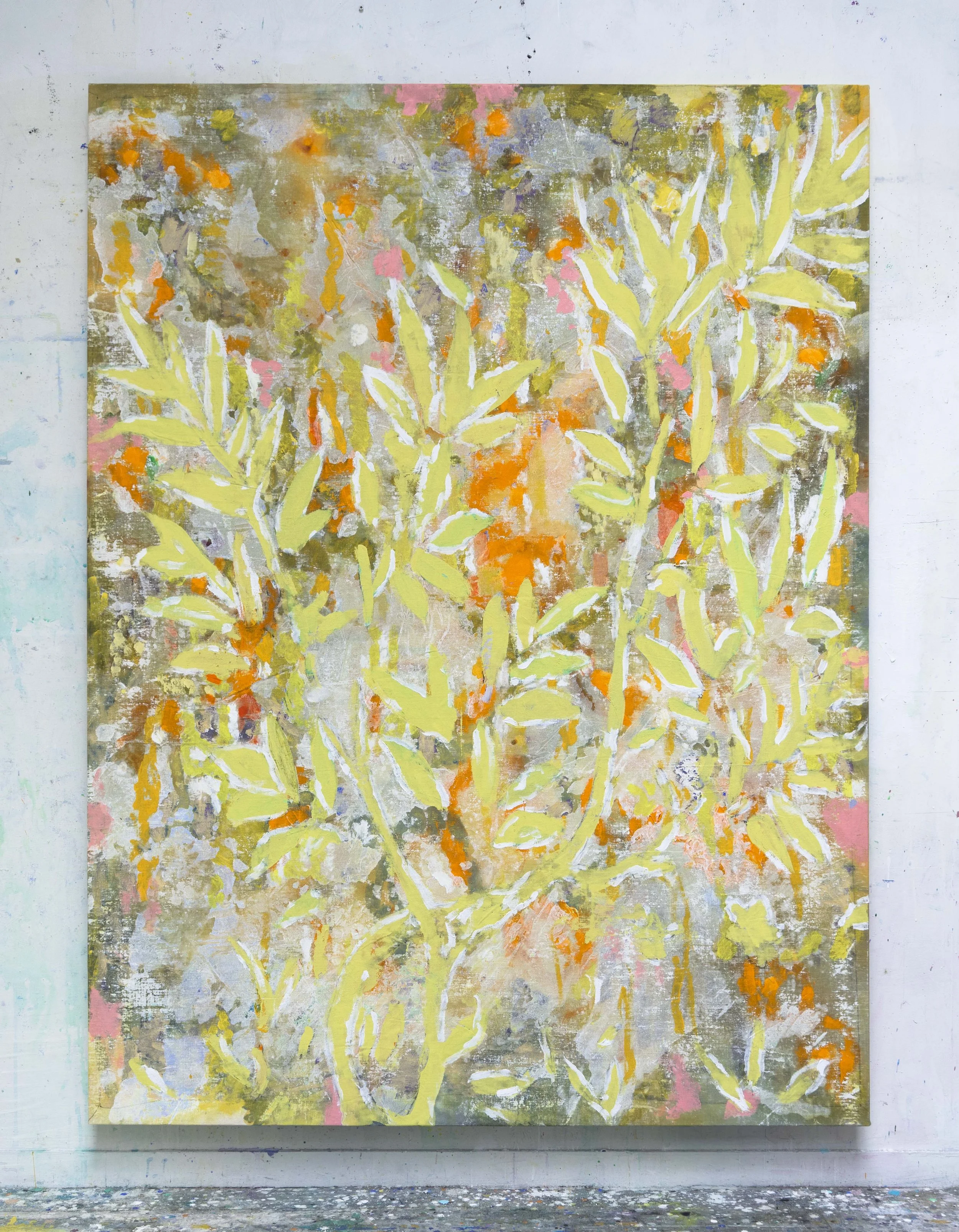  Feuillage, 200x150cm. Acrylique sur toile -  Foliage, 78.7 × 59.1 inches. Acrylic on canvas,  2026 