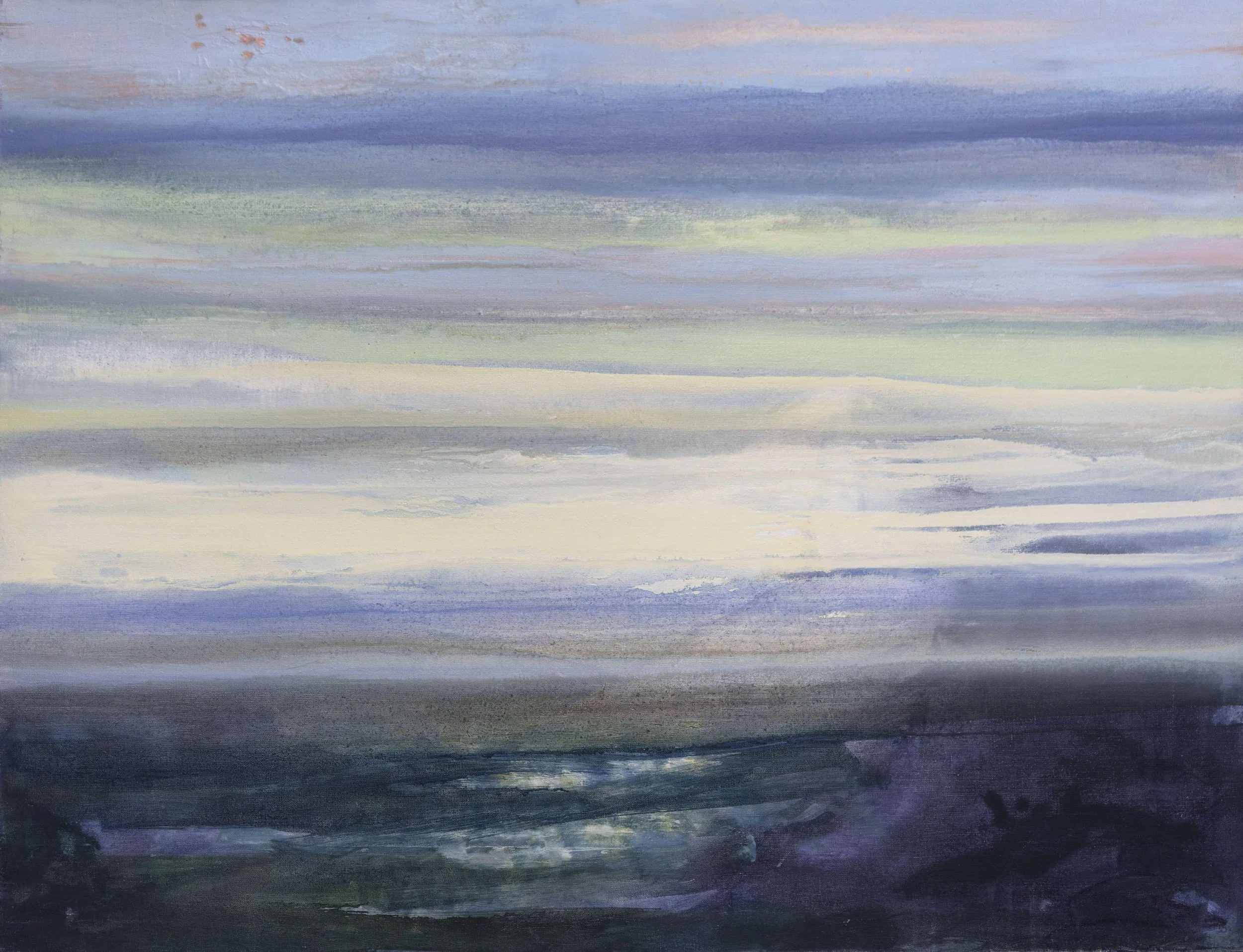  Vallée, 100x130cm. Huile sur toile -  Valley, 39.4 × 51.2 inches. Oil on canvas,  2013 