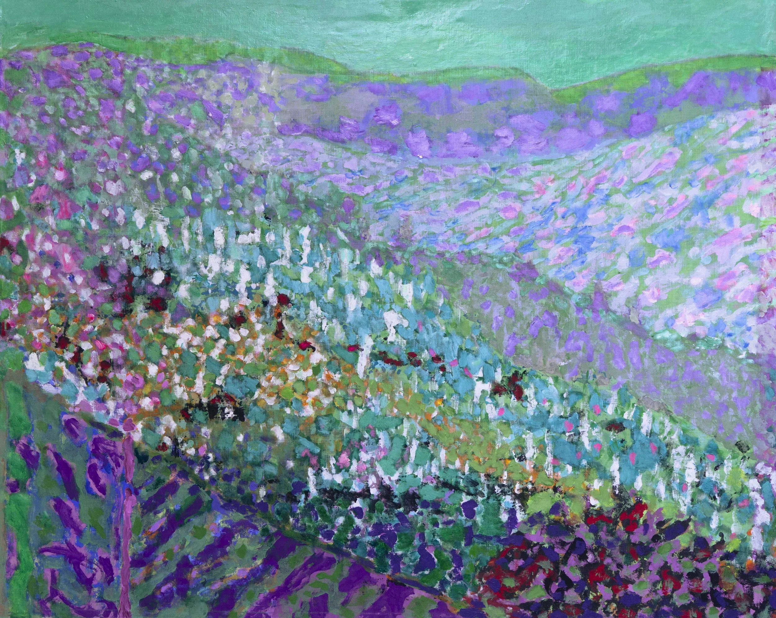  Cévennes 2, 130x162cm. Acrylique et huile sur toile -  51,18x63,8 inches. Acrylic and oil on canvas,  2026 