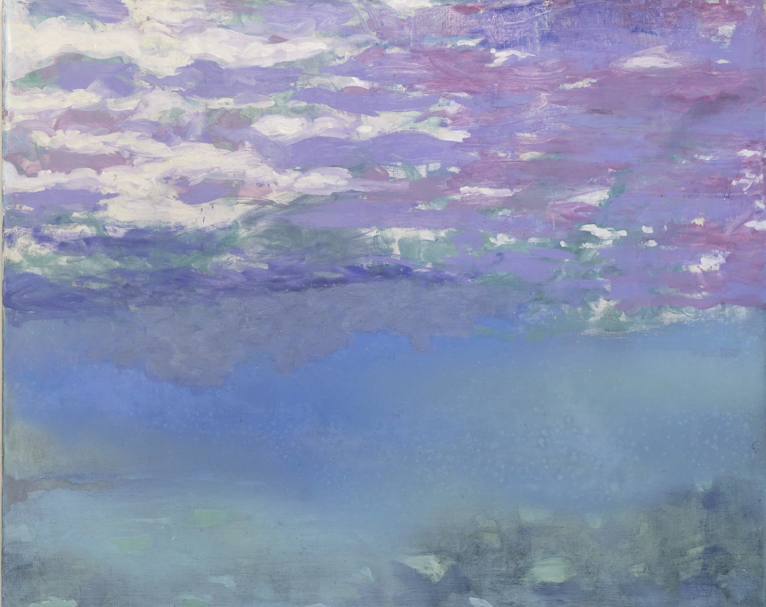  Montagne, Nuit, 130x162cm. Huile sur toile - Mountain, Night, 51,18x63,78 inches. Oil on canvas, 2018 