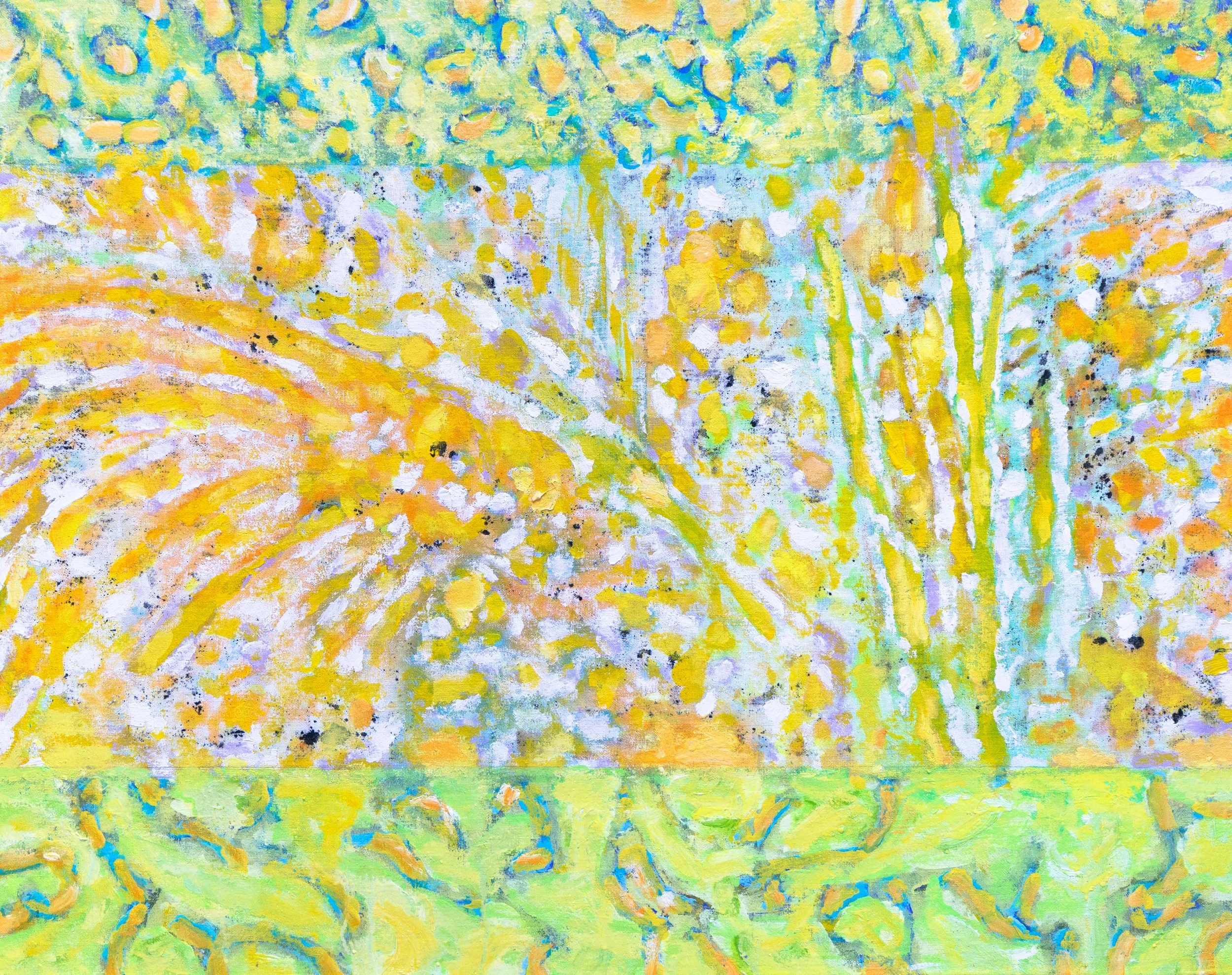  Palme (jaune), 73x92cm. Acrylique et huile sur toile -  Palm (Yellow), 28.7 × 36.2 inches. Acrylic and oil on canvas,  2026 