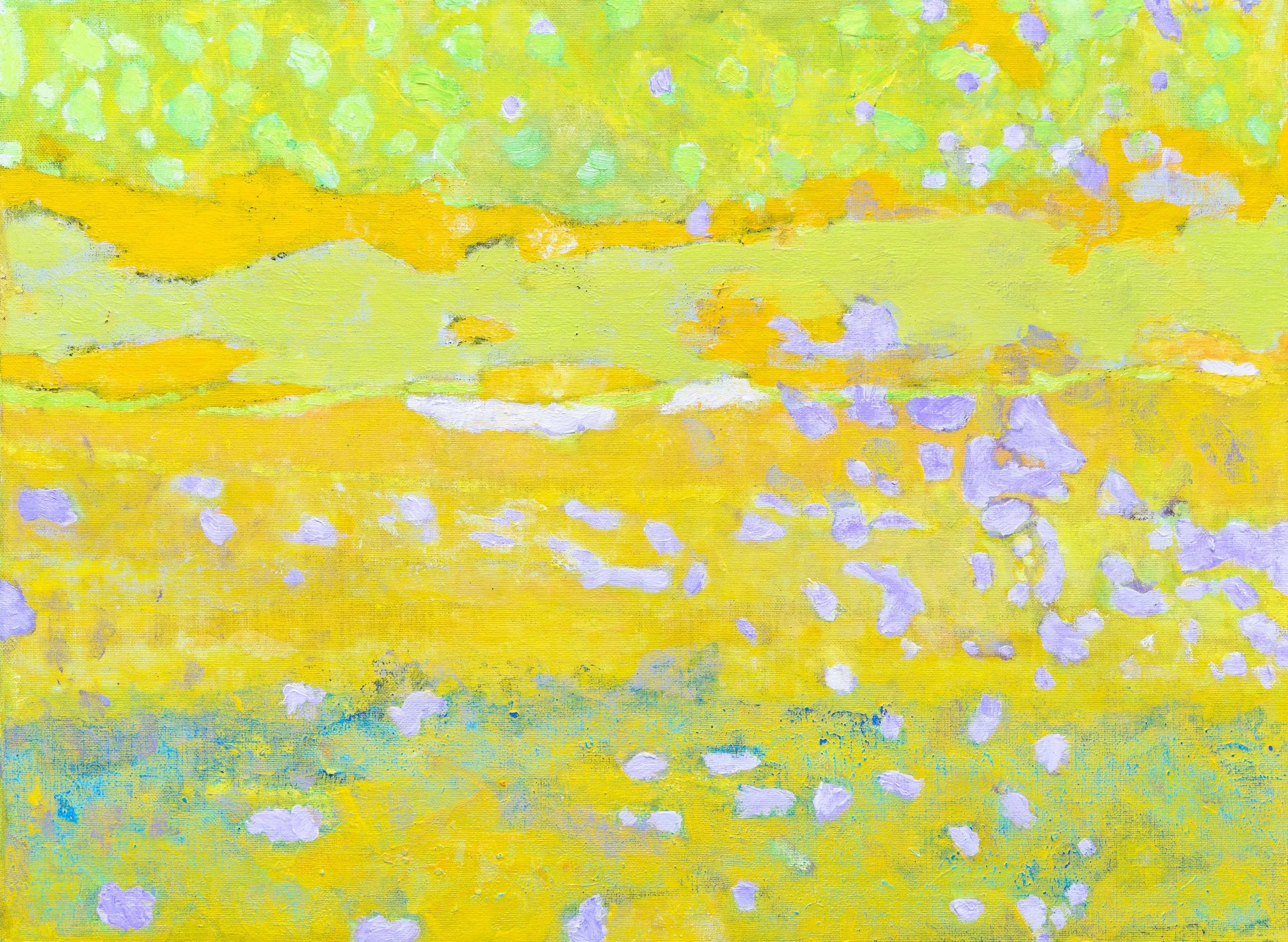  Été, 50x65cm. Acrylique et huile sur toile, 2022, collection particulière 