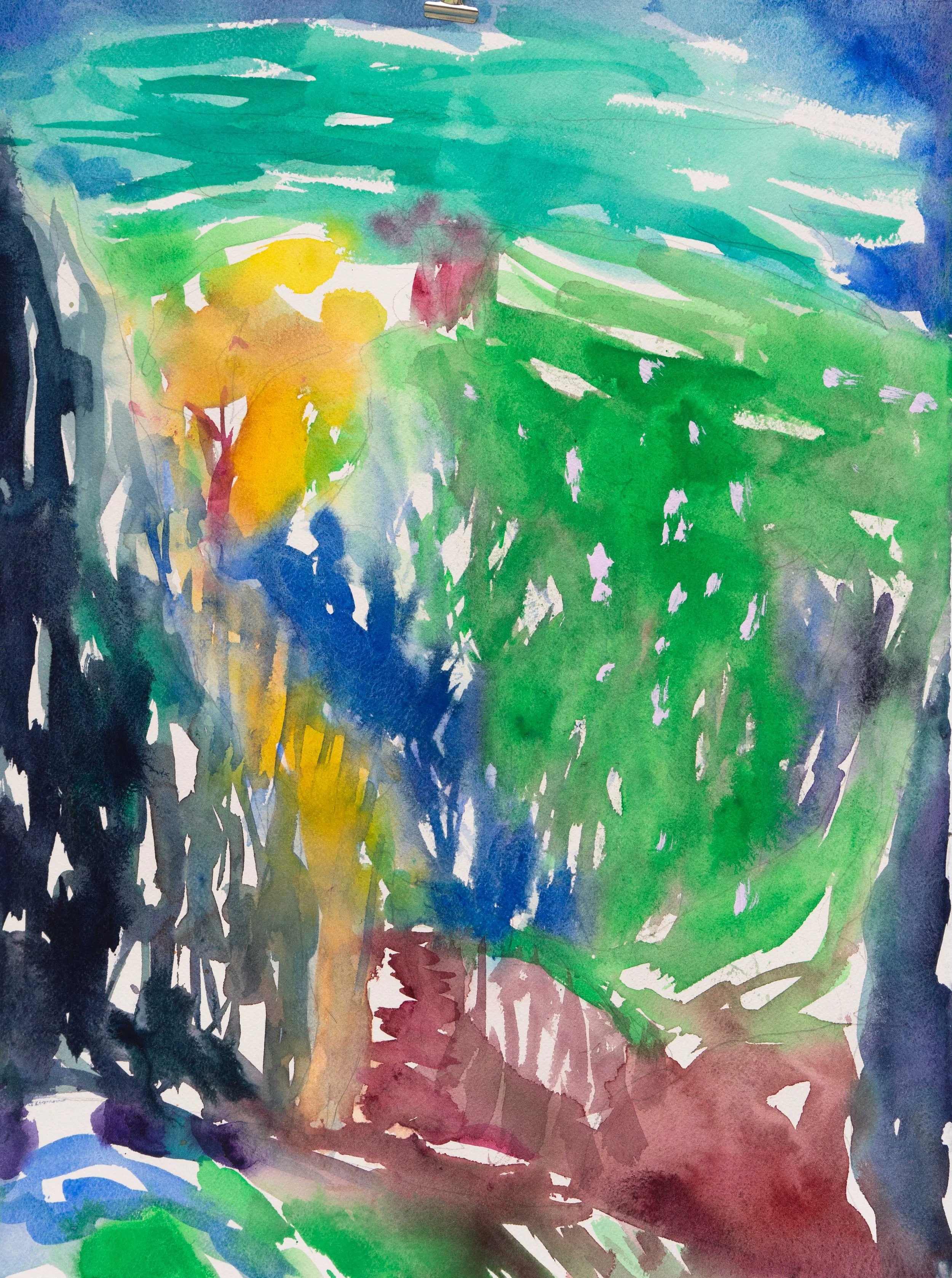  Parc, 50x38cm. Aquarelle, 2026 