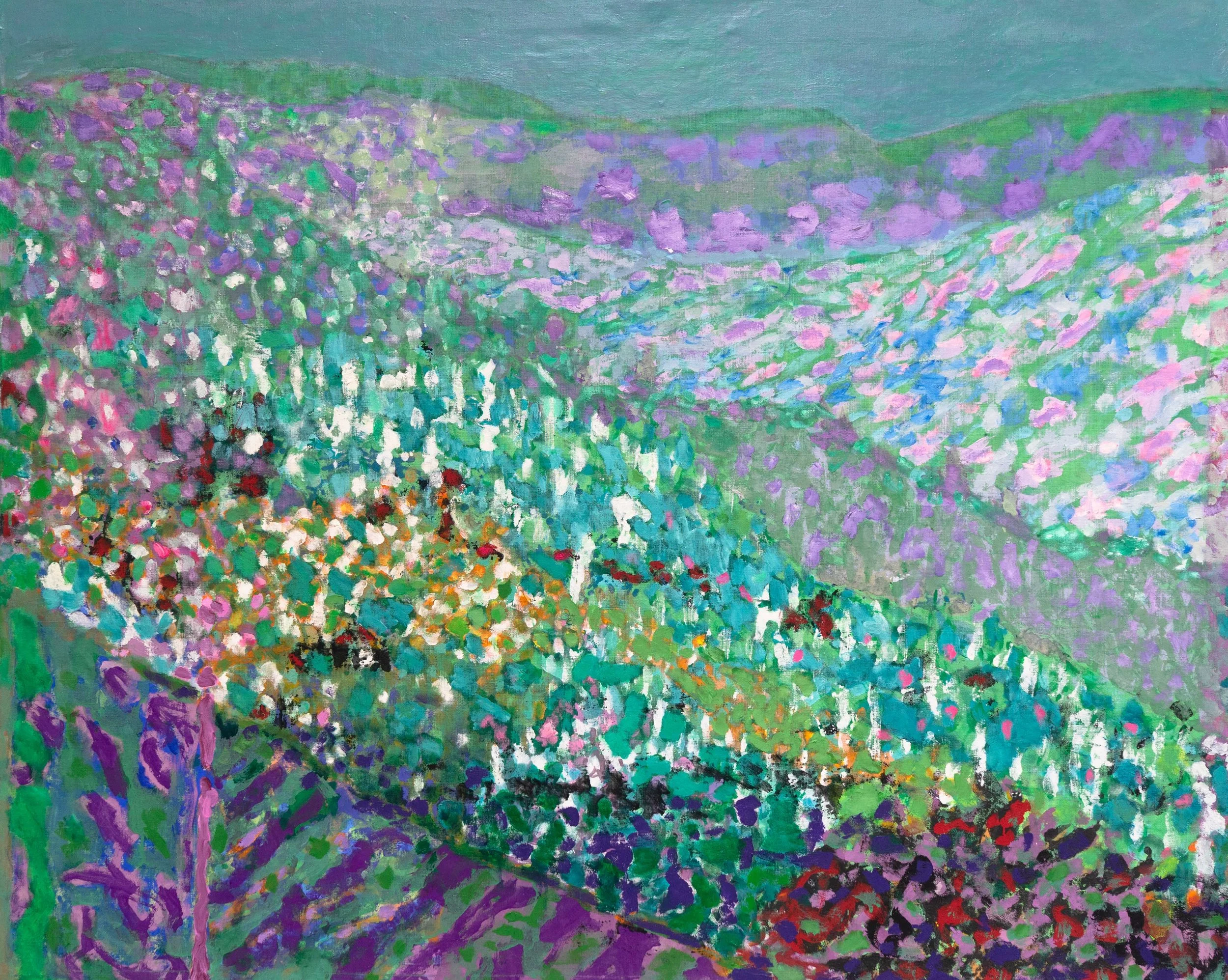  Cévennes 2, 130x162cm. Acrylique et huile sur toile -  51,18x63,8 inches. Acrylic and oil on canvas,  2026 