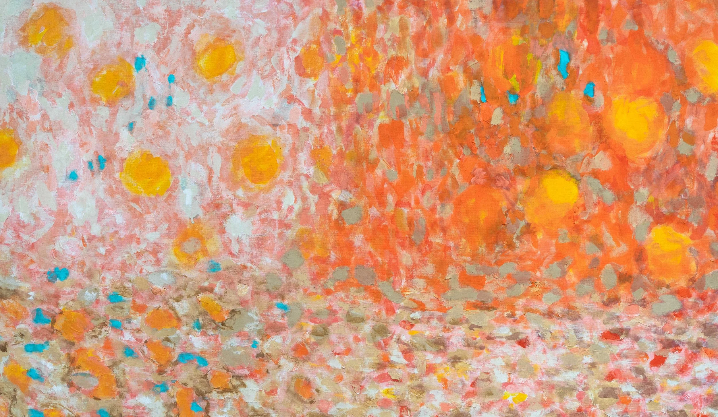  Orange 1, 85x145cm. Acrylique sur toile, 2026, collection Vuitton Architecture 