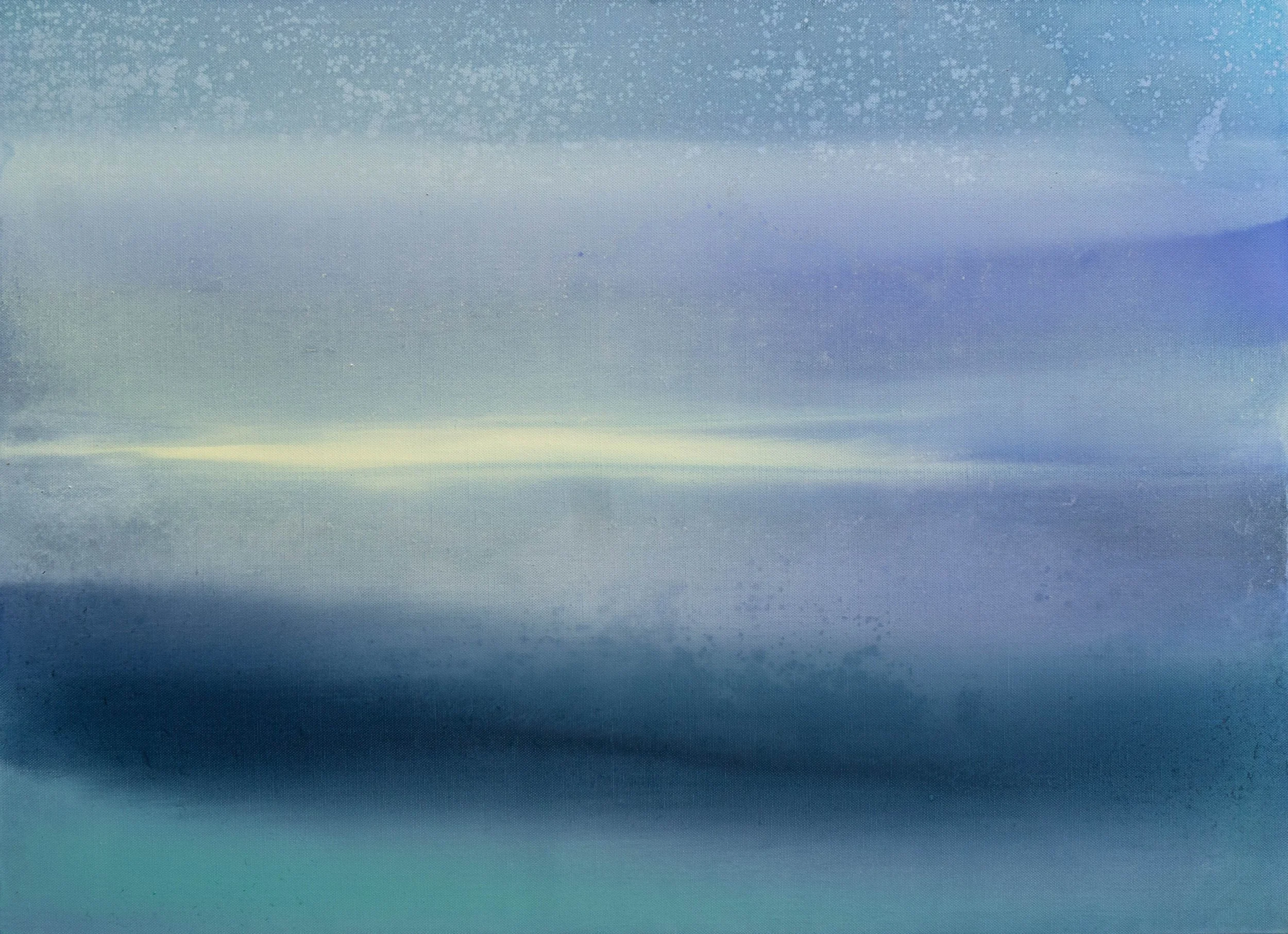  Horizon 4,  73x100cm. Huile sur toile -  28.7 × 39.4 inches. Oil on canvas , 2020, collection privée 