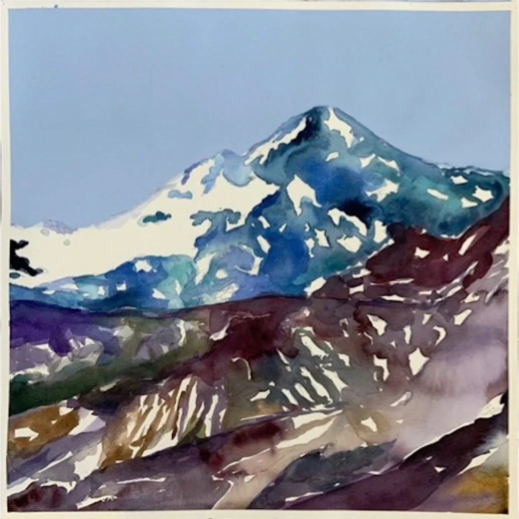  Pic, 52x52cm. Aquarelle et acrylique sur Arches, 2023, Kulm Hotel St.Moritz 