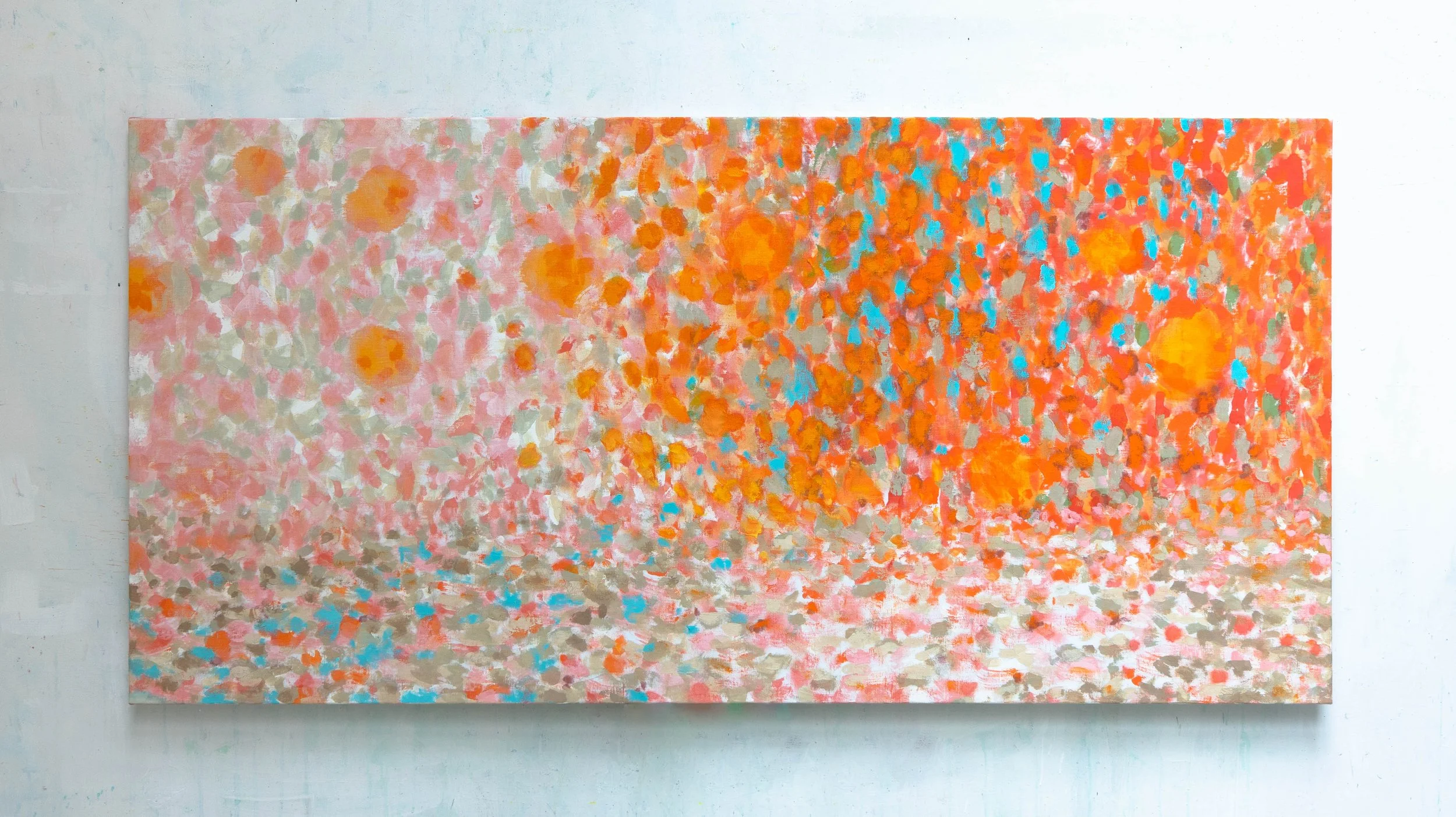  Orange 3, 95x195cm. Acrylique sur toile, 2026, pour Vuitton Architecture, Changchun 