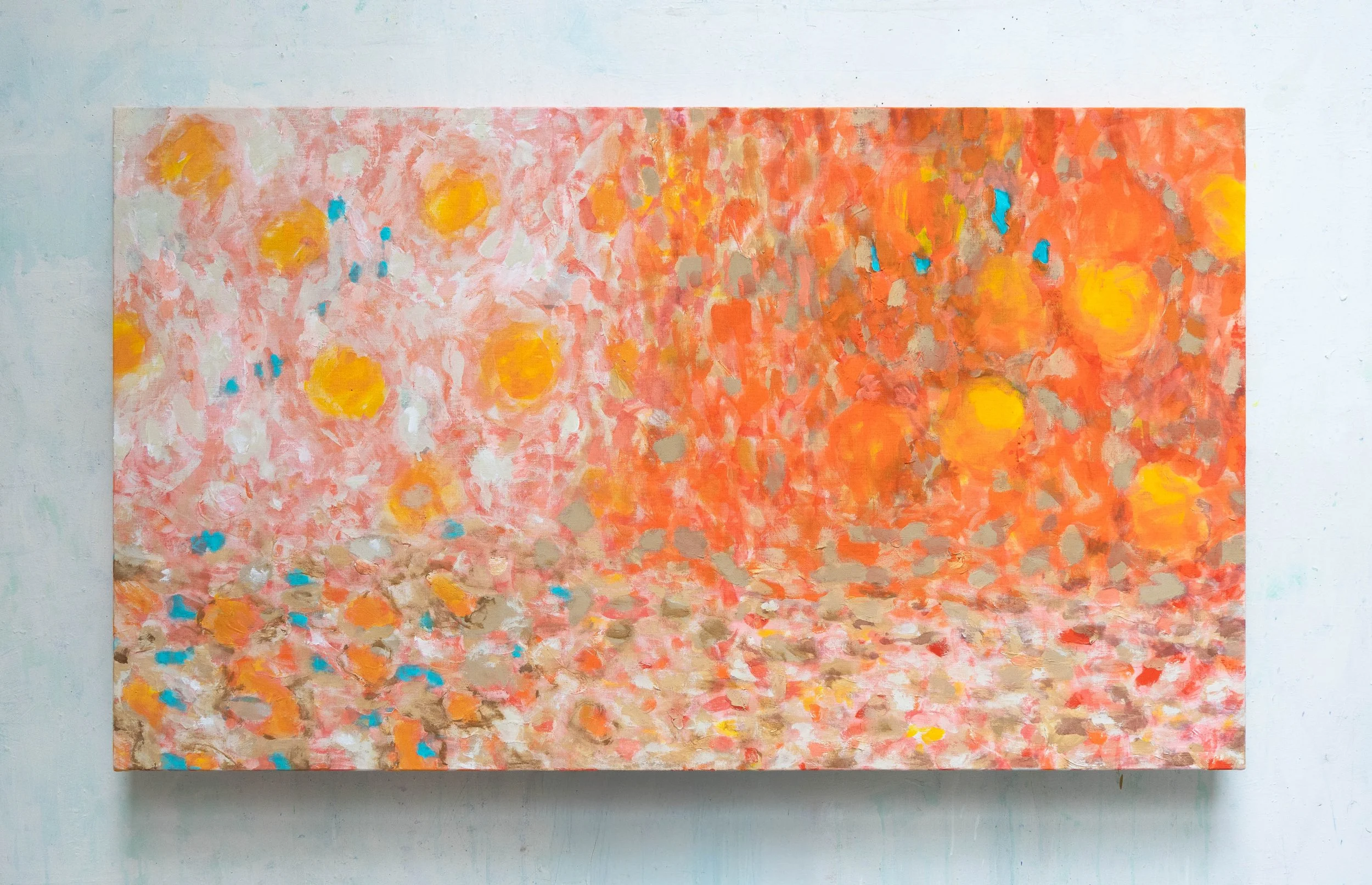  Orange 1, 85x145cm. Acrylique sr toile, 2026, pour Vuitton Architecture, Hambourg 