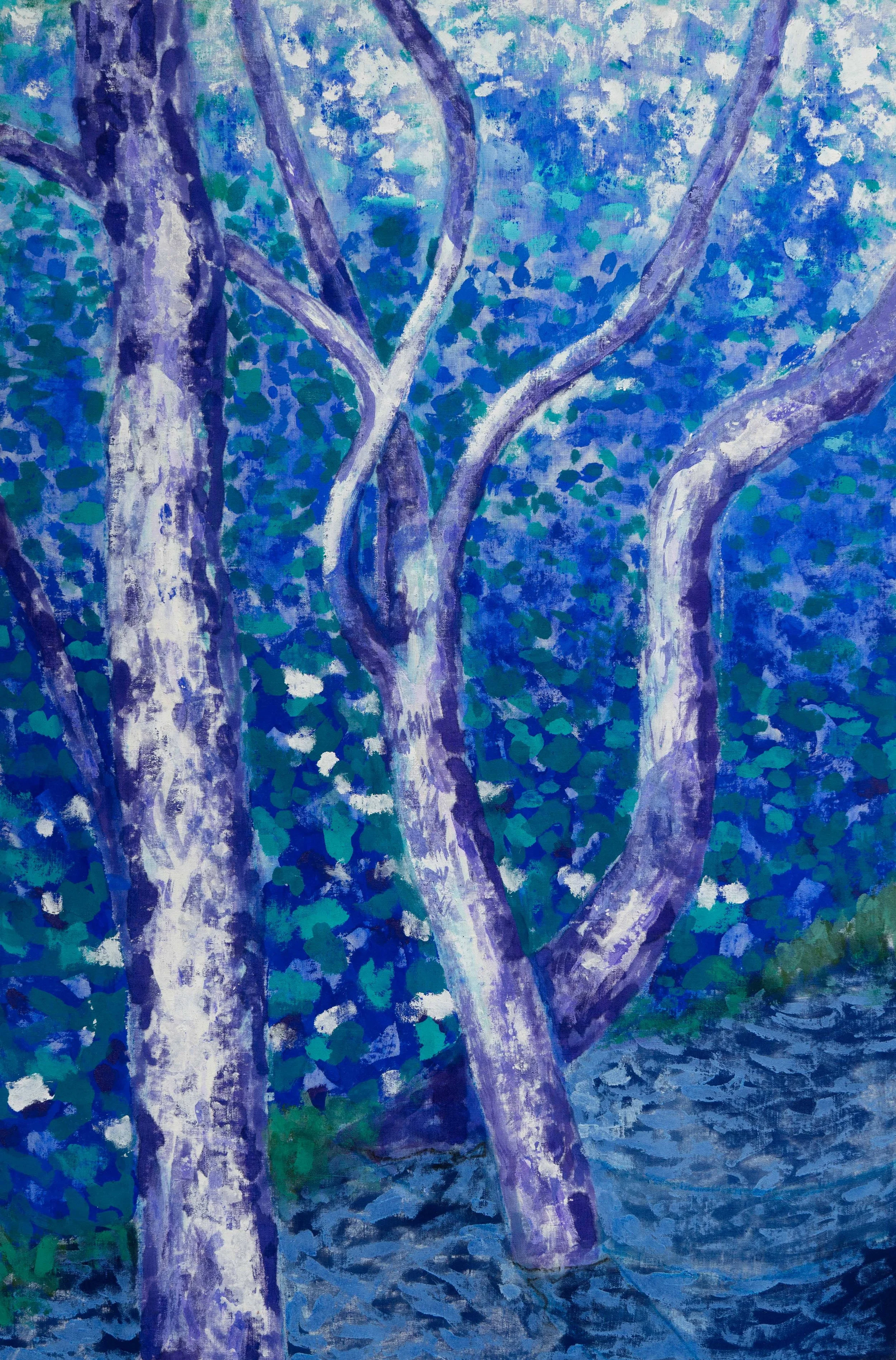  Pins, 146x97cm. Acrylique sur toile, 2026 