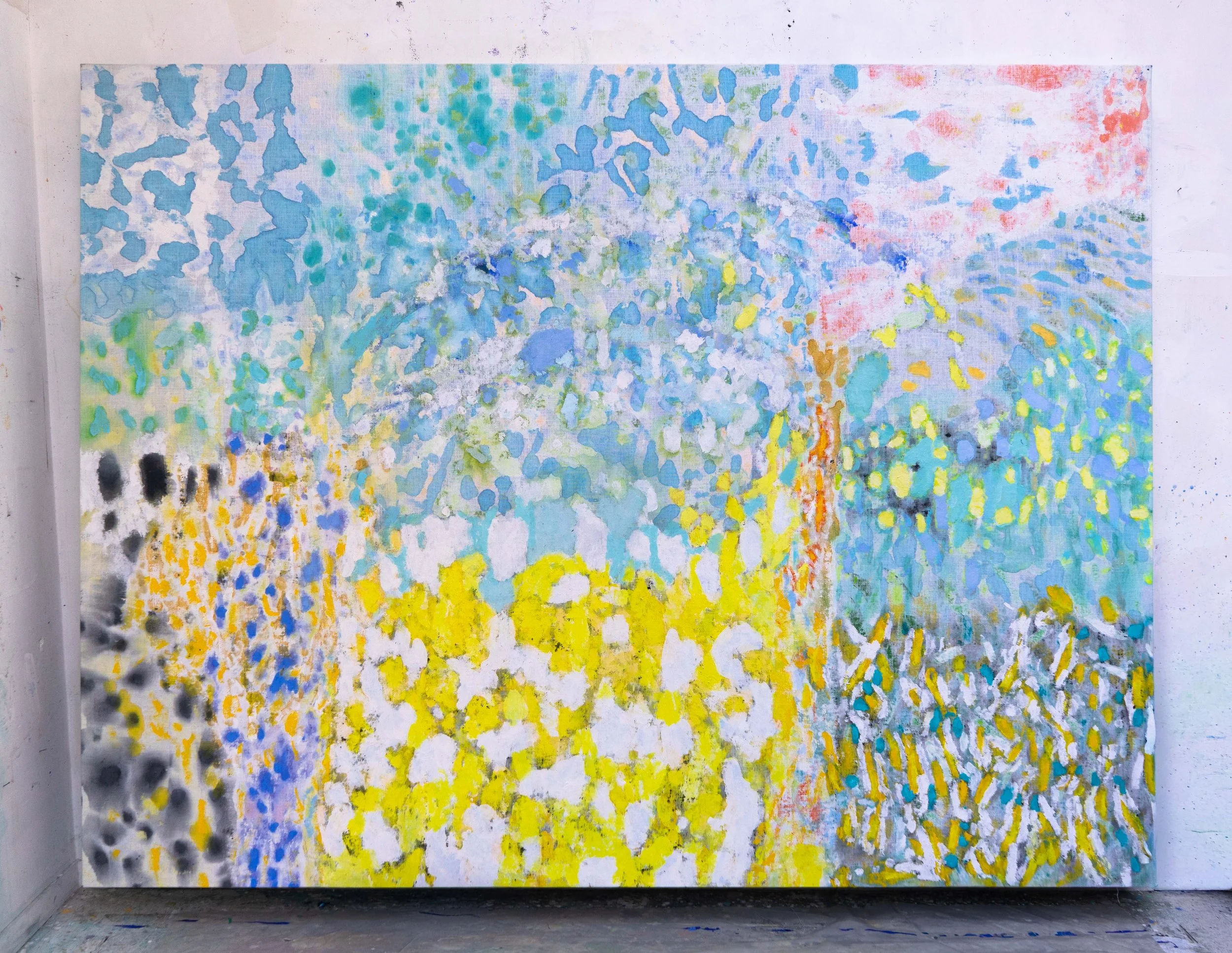  Jardin, 200x260cm. Acrylique sur toile, 2026 