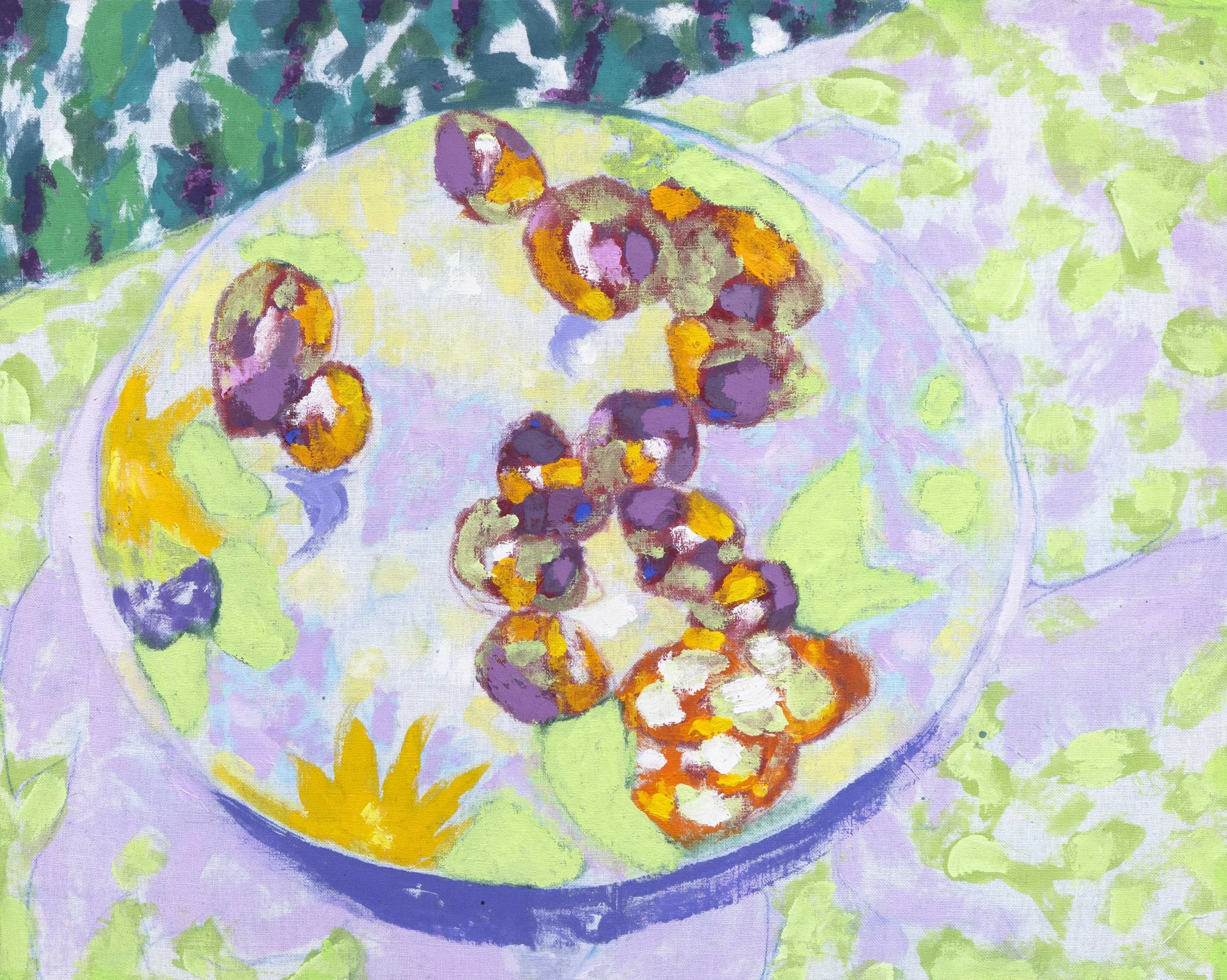  Fruits,65x81com. Acrylique sur toile - 25,6 × 31,9 inches. Acrylic on canvas, 2026, collection particulière 