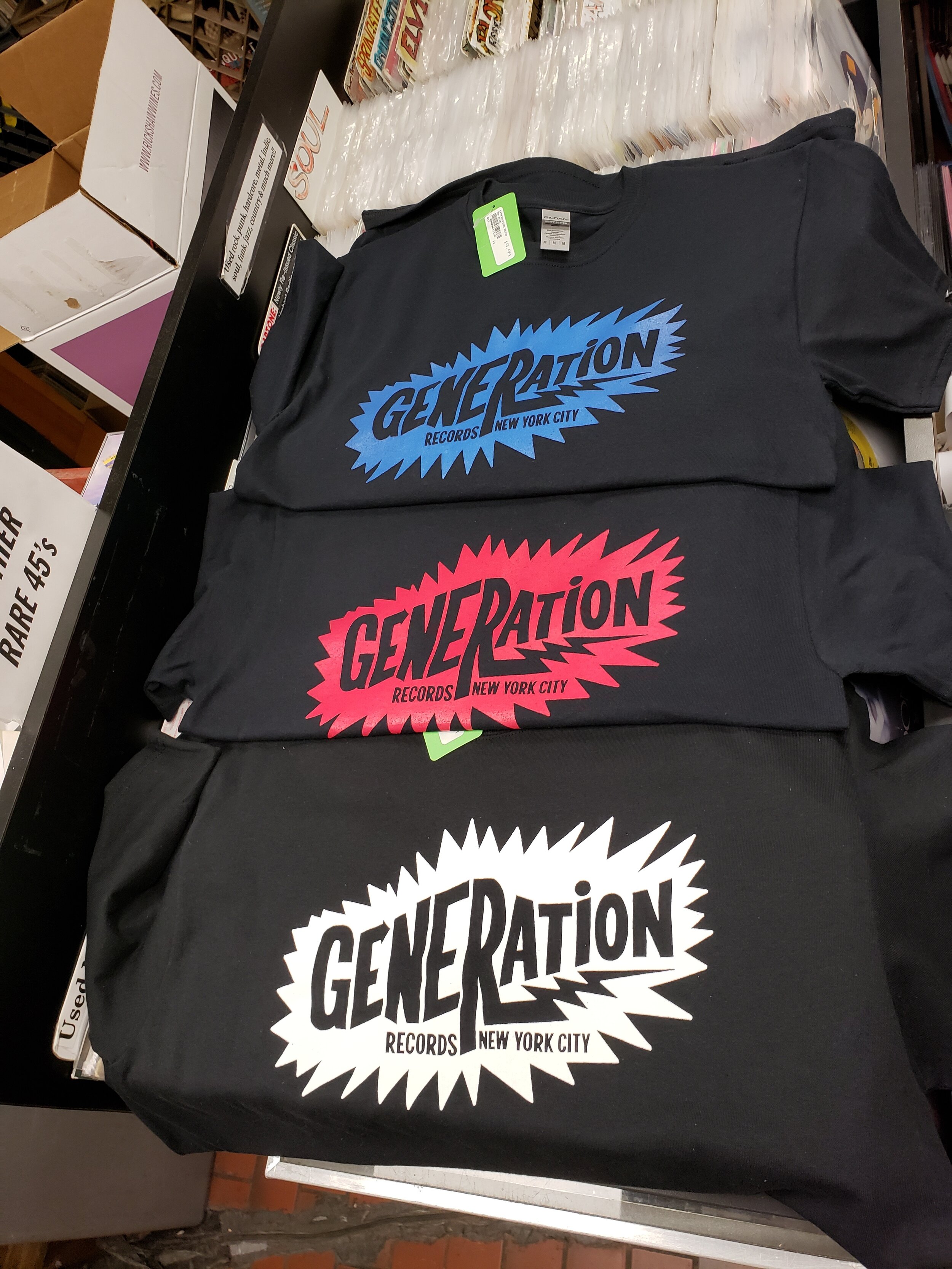 Generation Records Exclusive T Shirt - Classic Stimulators Logo