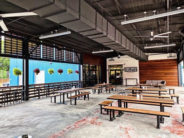 It&rsquo;s so nice to have this patio area, right outside our door, at @bakerydistrict. You can choose to sit inside or out. 
Come see us during our soft open hours (8-2, M-Th)....or for our GRAND OPENING this Friday! 🥳 
Starting Friday, our hours o