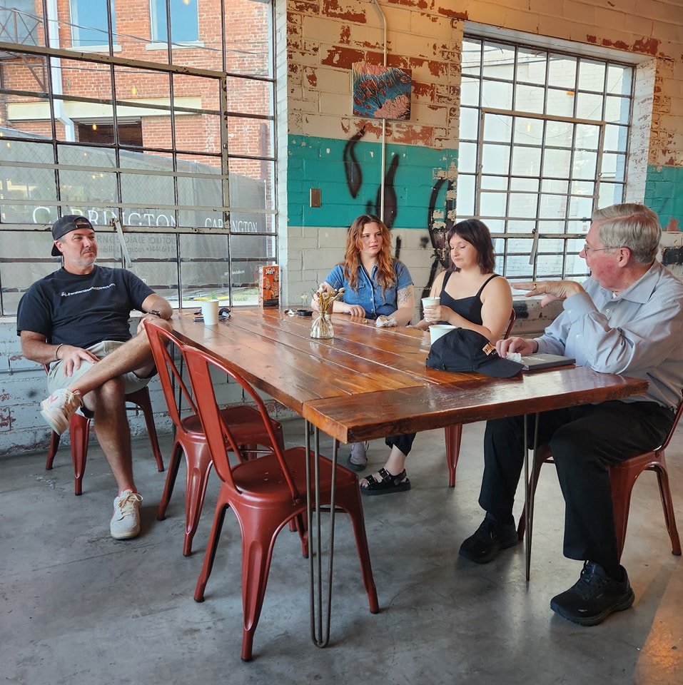 Morning Mugs!  Great place to talk to entrepreneurs and small business owners.  Next week, we will be running a simulation to see process improvement and if multi-tasking is effective.

Come and join us on Mondays at 7:00 am.