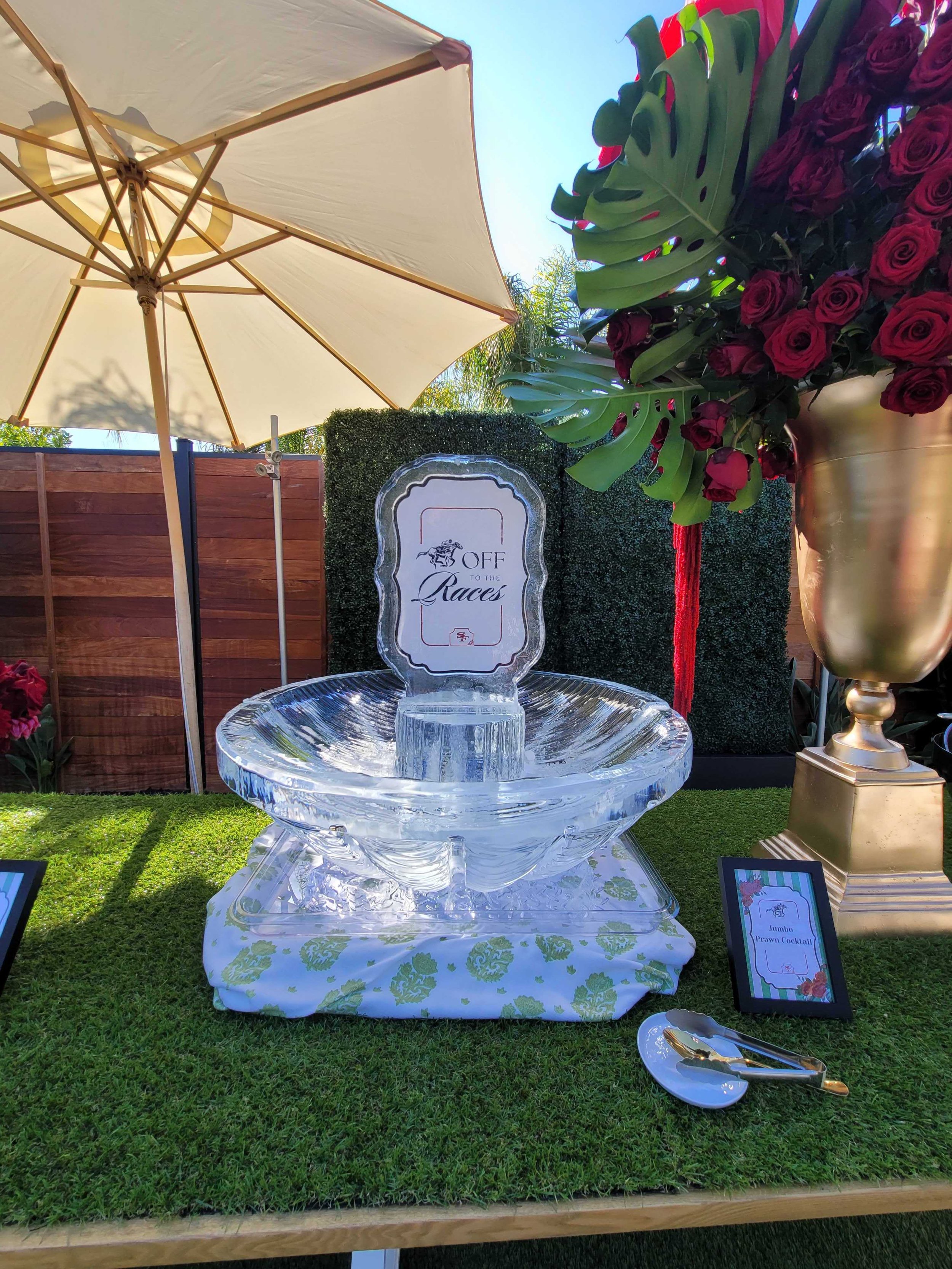 Ice Bowl with Logo Ice Sculpture Display.jpg