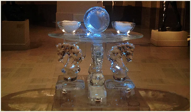 Caviar Display/Horse Head Ice Table