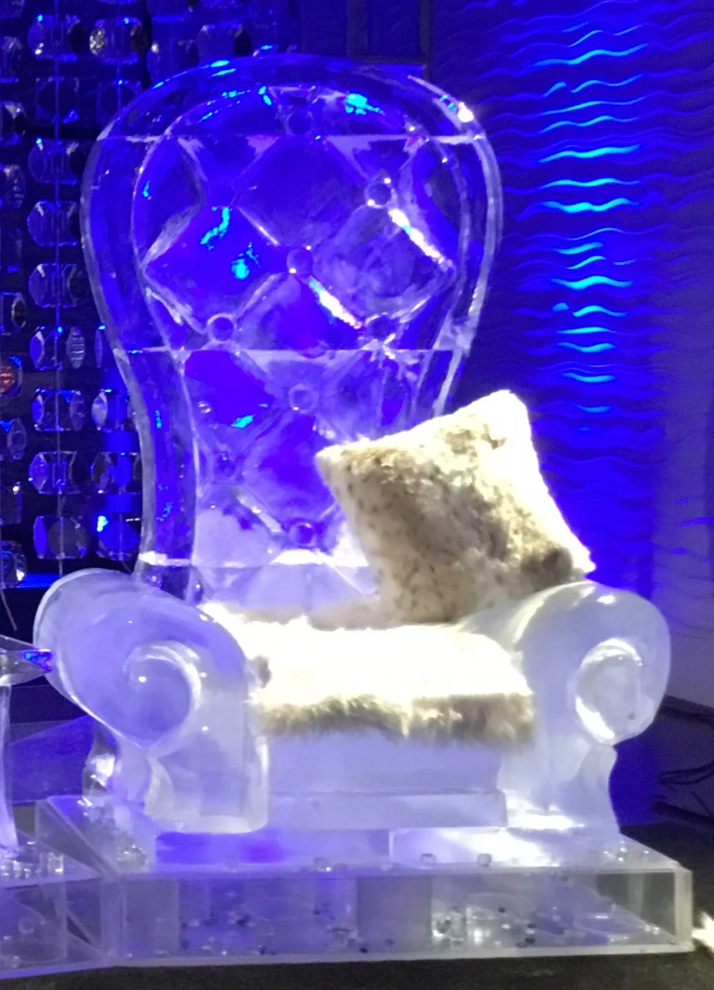 Ice Throne With Ice Curtains