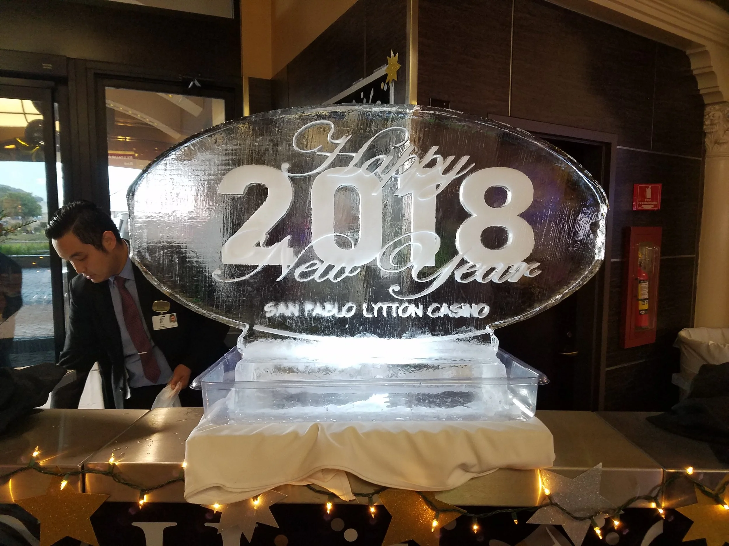 Happy New Year Oval with Logo