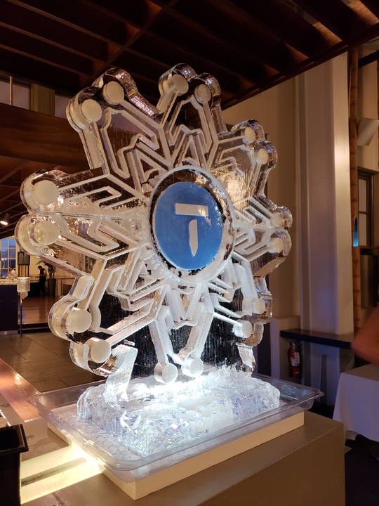 Holiday Snowflake with color logo