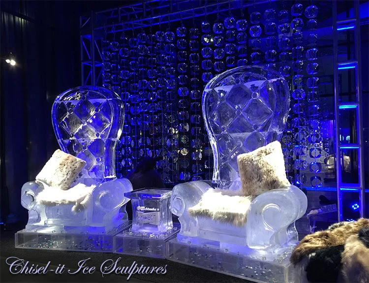 Interactive Thrones, Table, and Ice Curtains