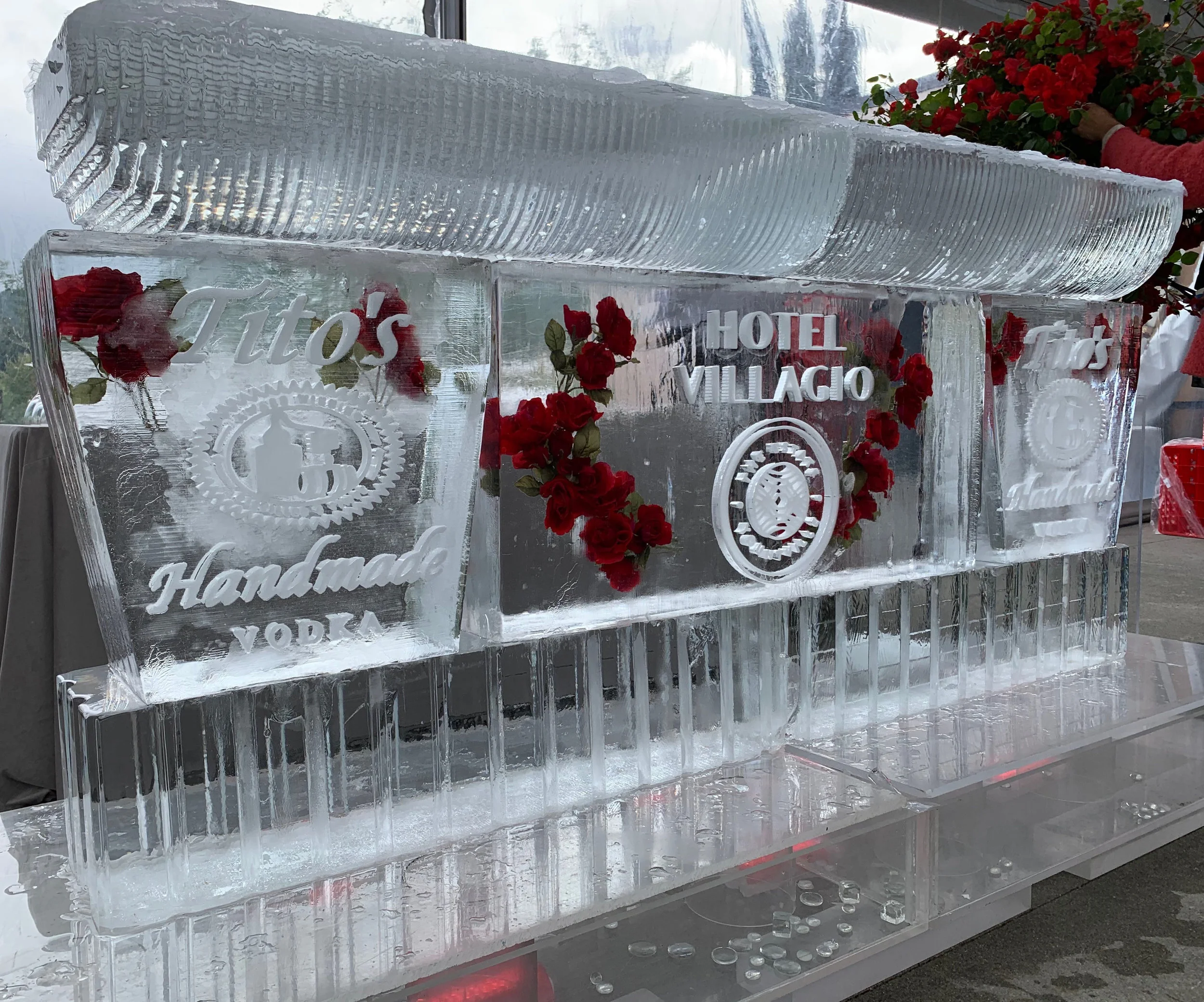 Tito's Roses 8 foot Ice Bar