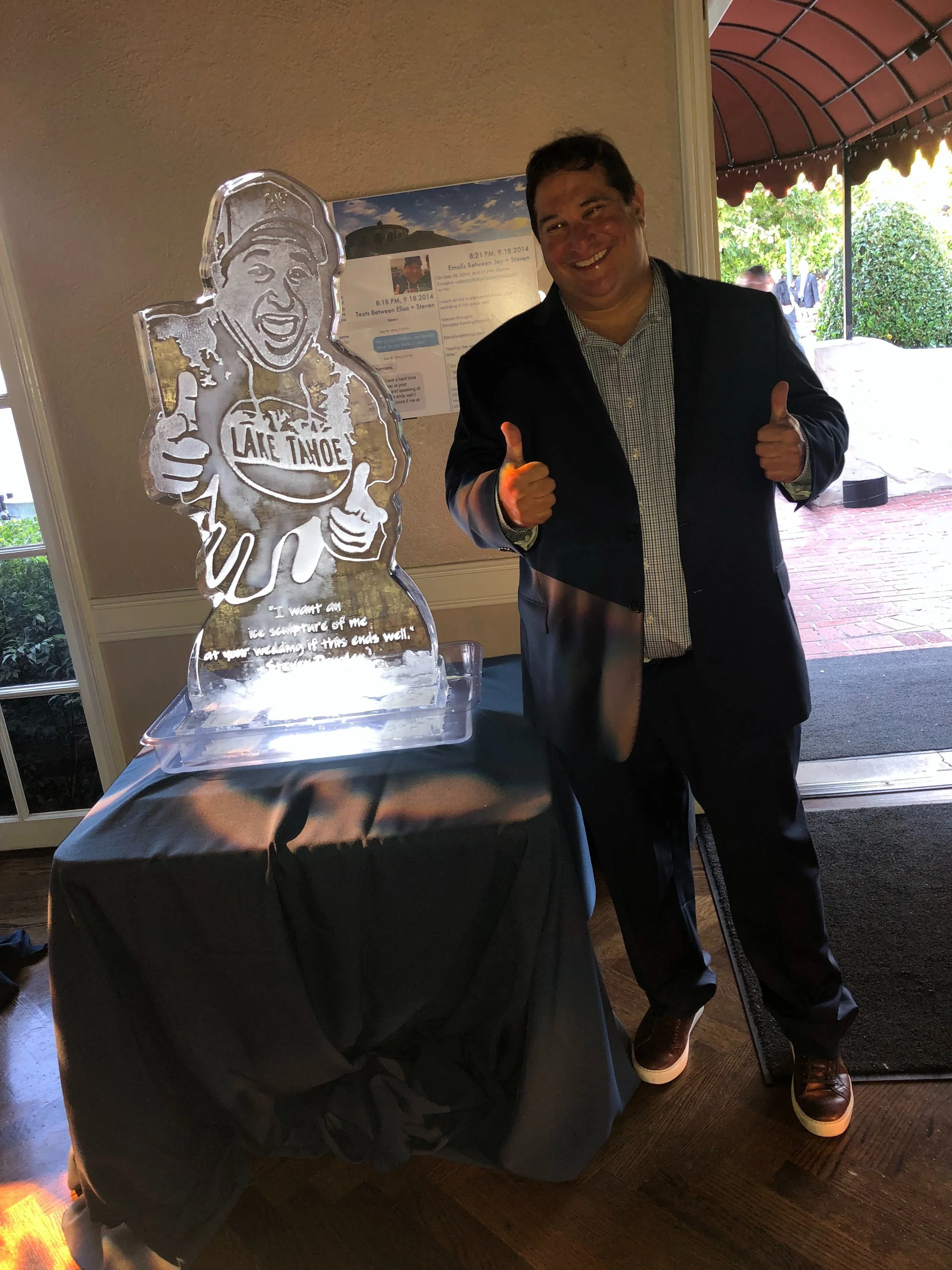 Custom Portrait in Ice