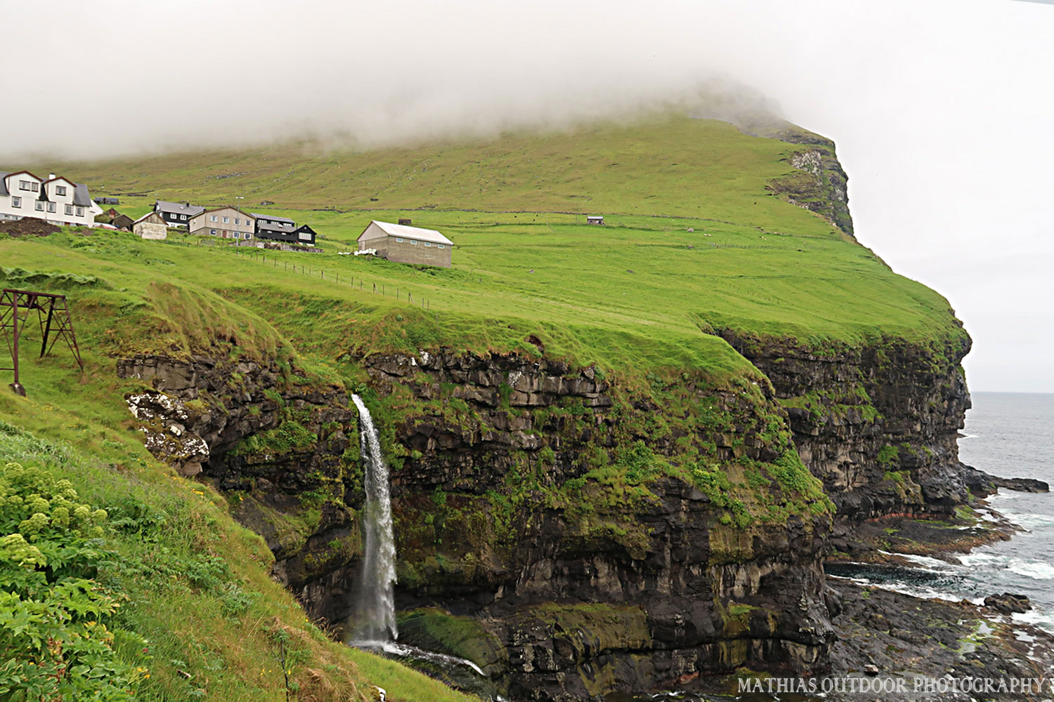 Faroe Island Landscapes Mathias Outdoor Photography The waterfall.