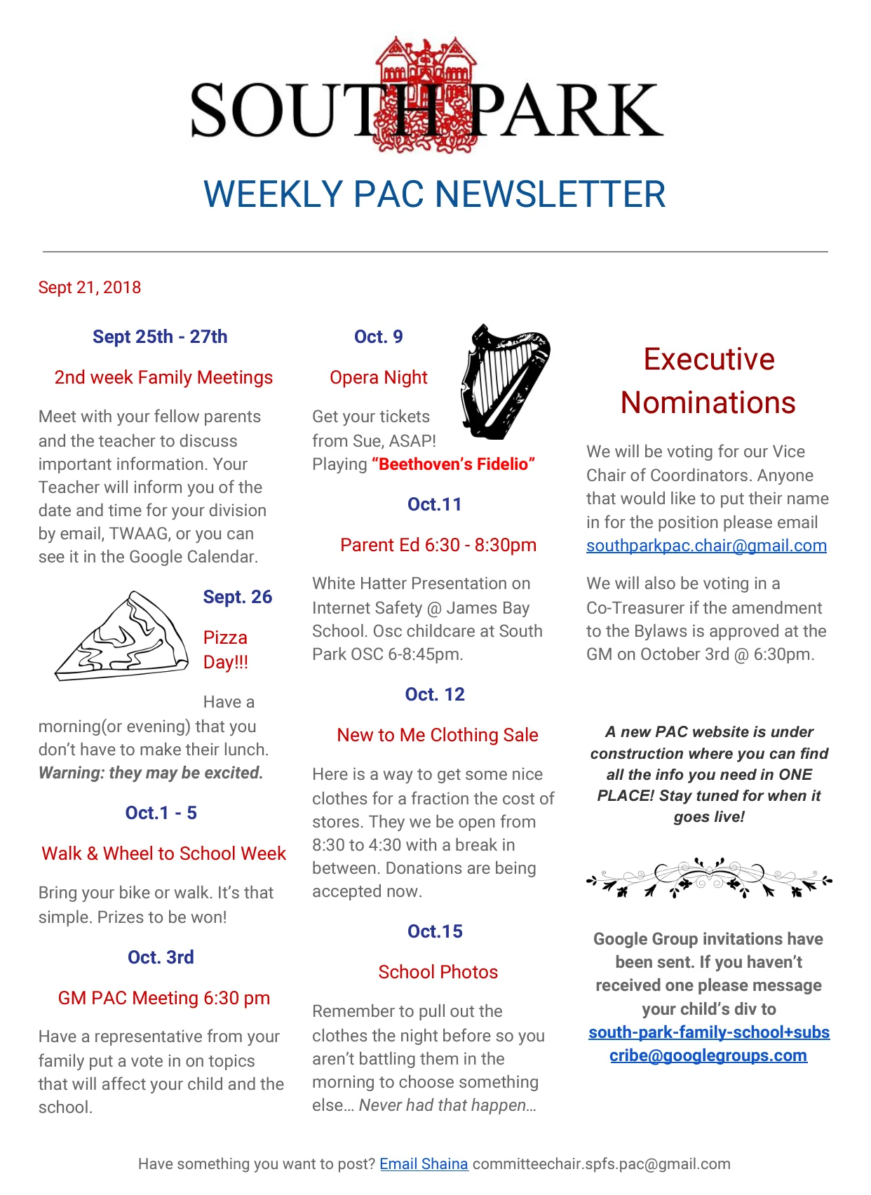 Newsletter - Pizza? Say What?