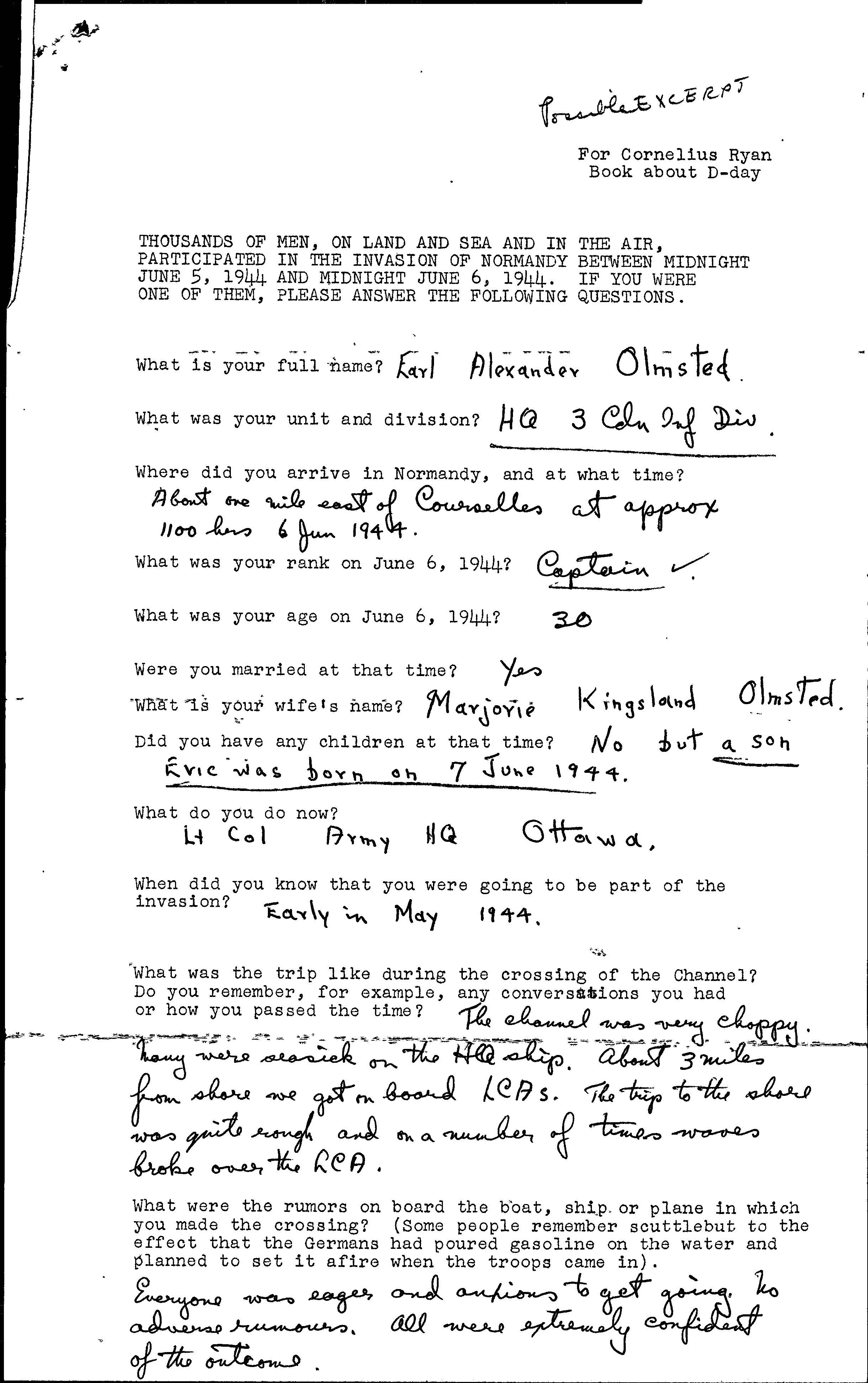 Operation Overlord: Normandy — Uncovering Valour Project