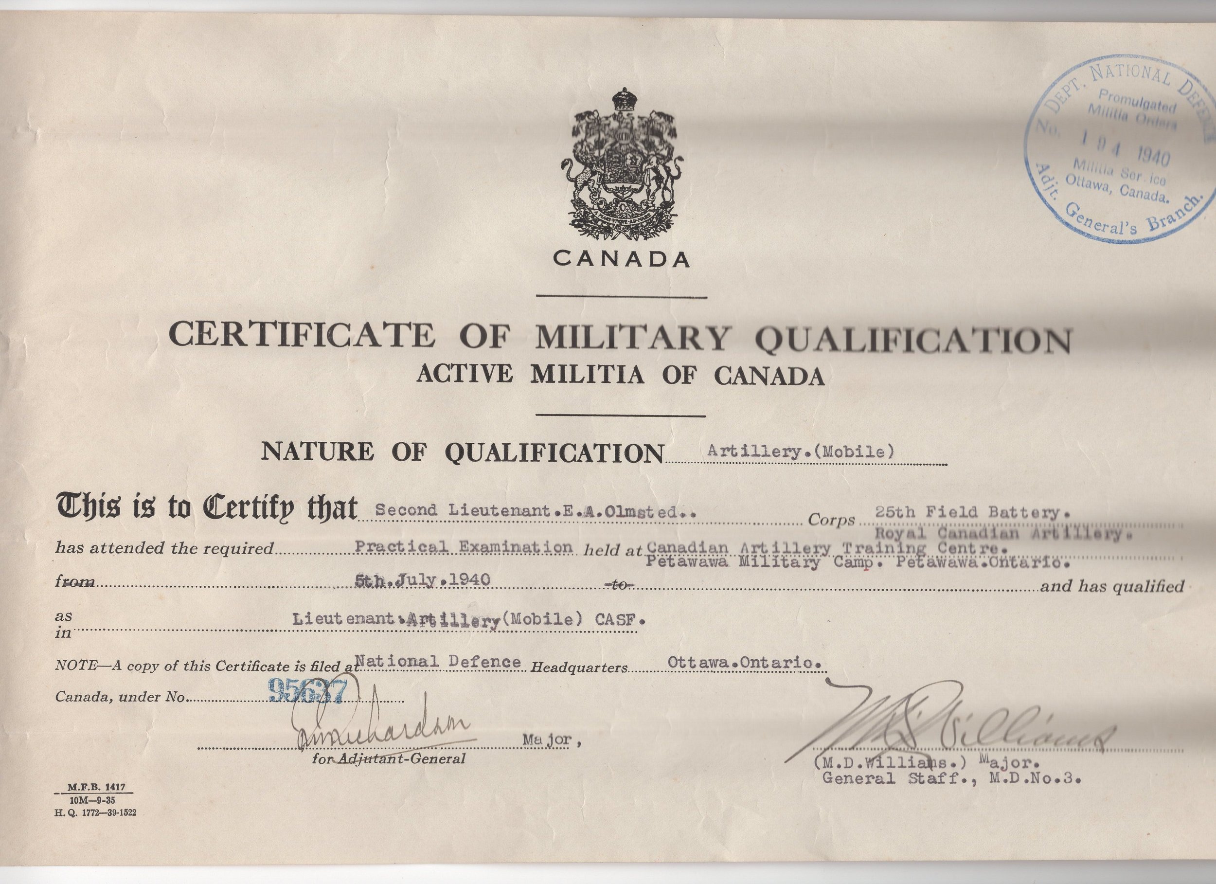 E. A. Omsted Certificate of Military Qualification.jpg