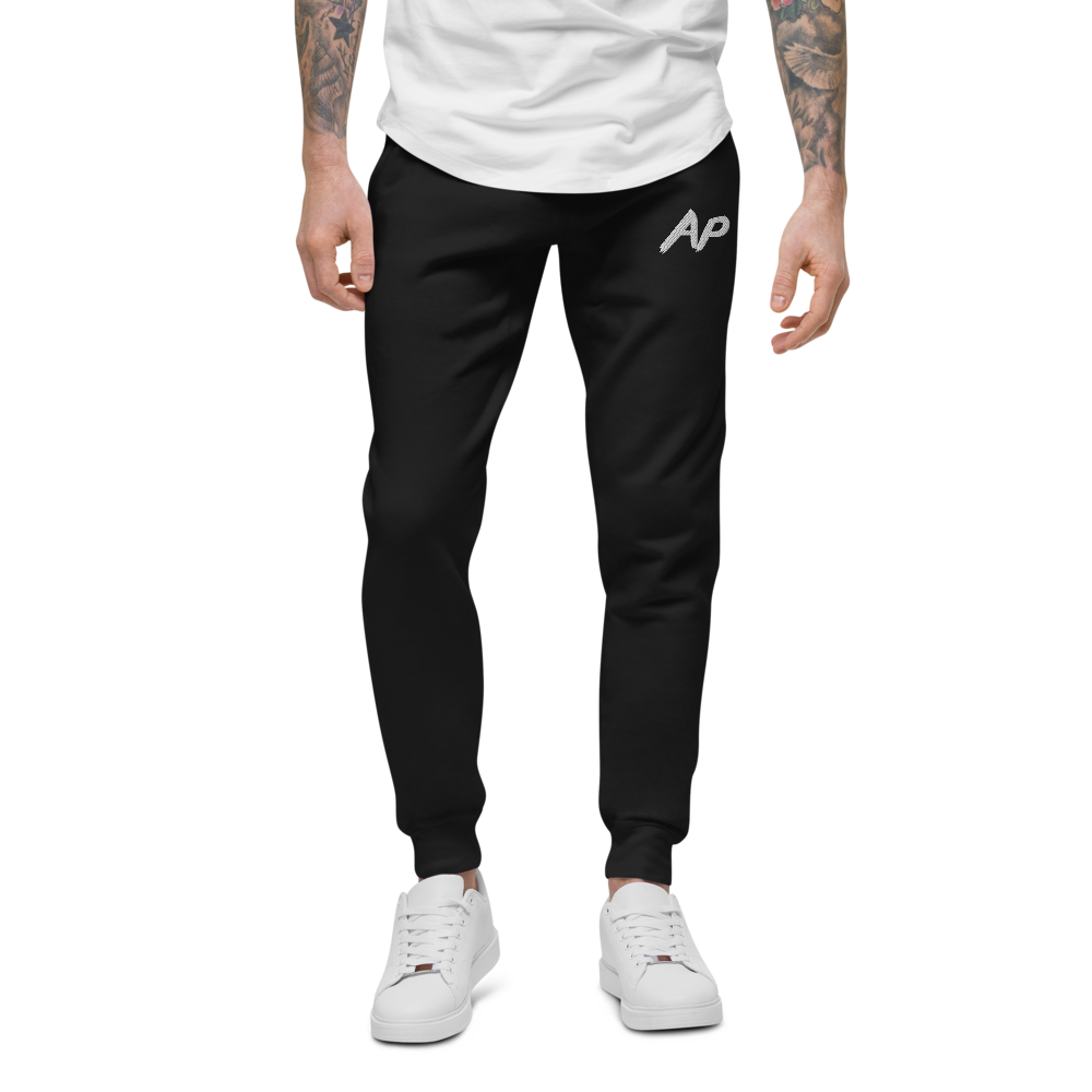 unisex-fleece-sweatpants-black-front-621b0d8341987.png