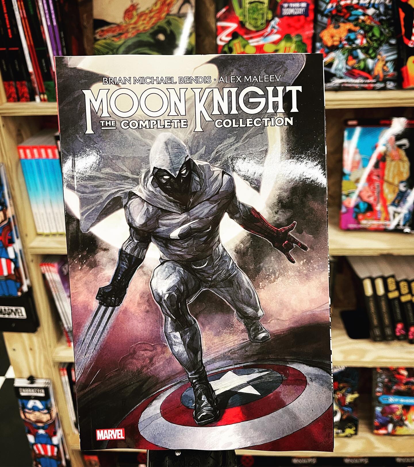 One of my absolute favorite runs on Moon Knight came through the door today and I couldn&rsquo;t be more excited to re-read it and recommend it to every single person on the face of the earth. It&rsquo;s a great place to learn about him, so start doi