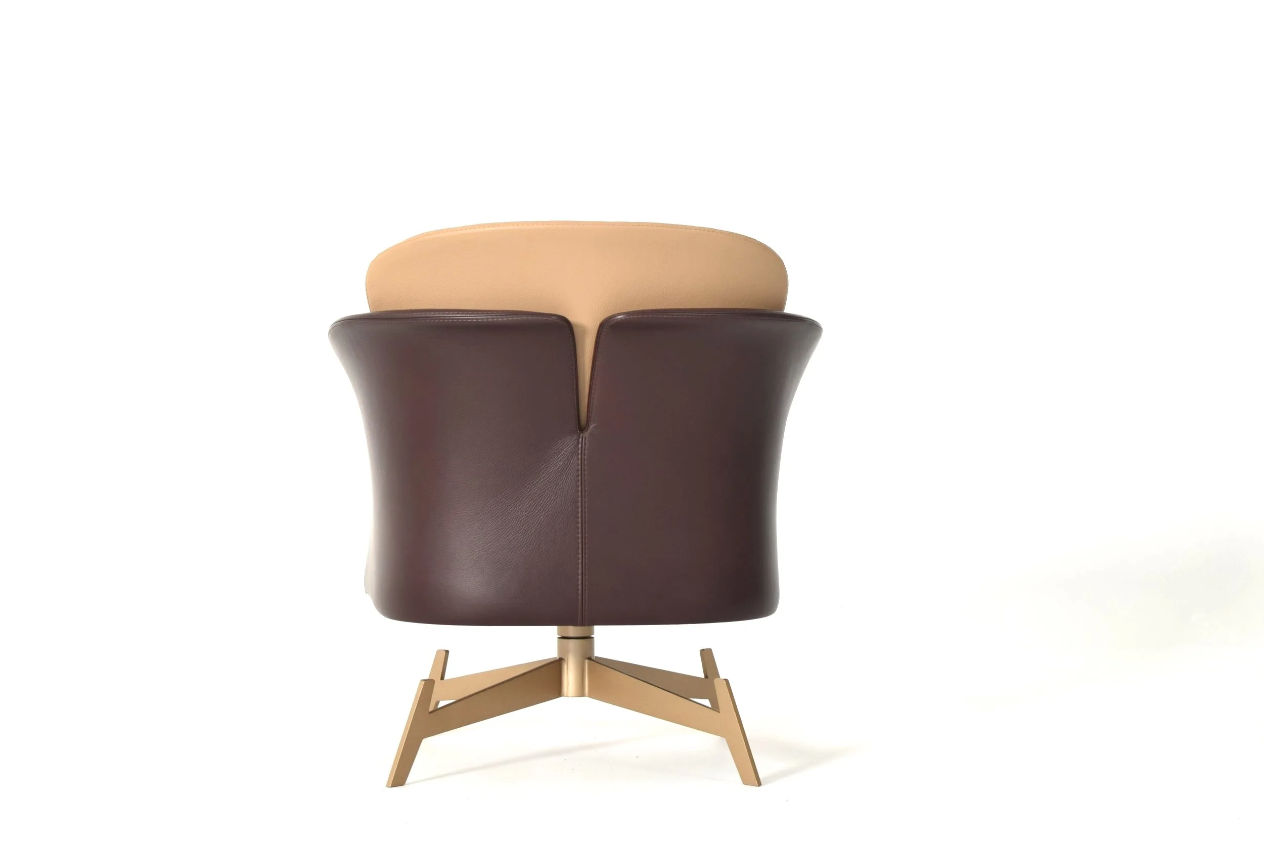 Back side close-up of Amorino armchair