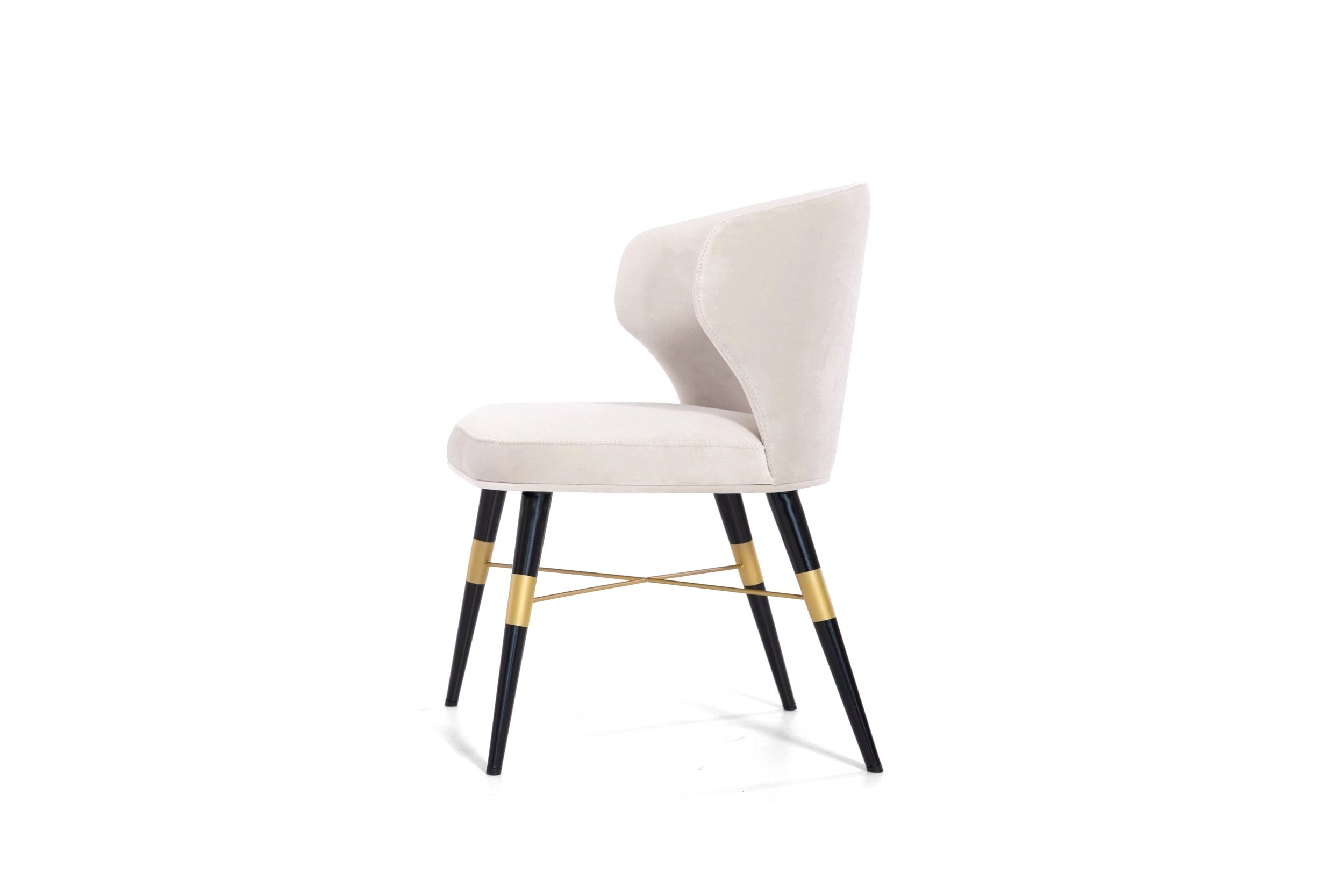 Left side Side profile of MARY contemporary dining room chairs